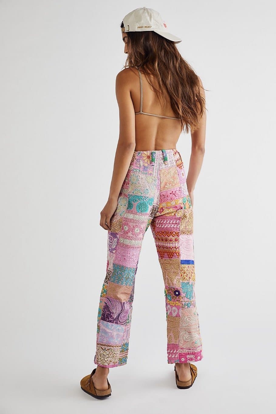 RAYA EMBROIDERED PATCHWORK PANTS - BANGKOK TAILOR CLOTHING STORE - HANDMADE CLOTHING
