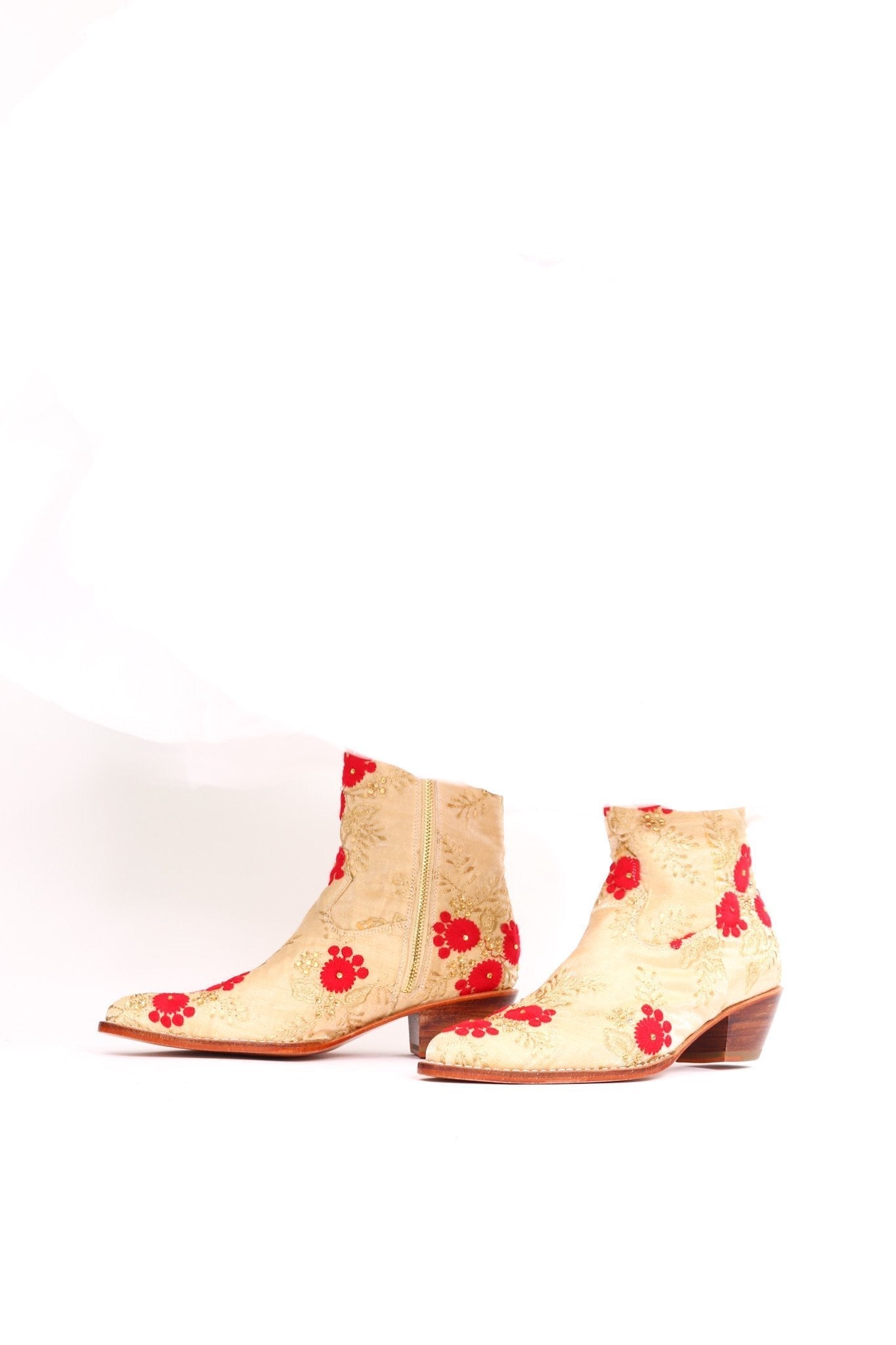 SILK EMBROIDERED BOOTS TENILLE - BANGKOK TAILOR CLOTHING STORE - HANDMADE CLOTHING