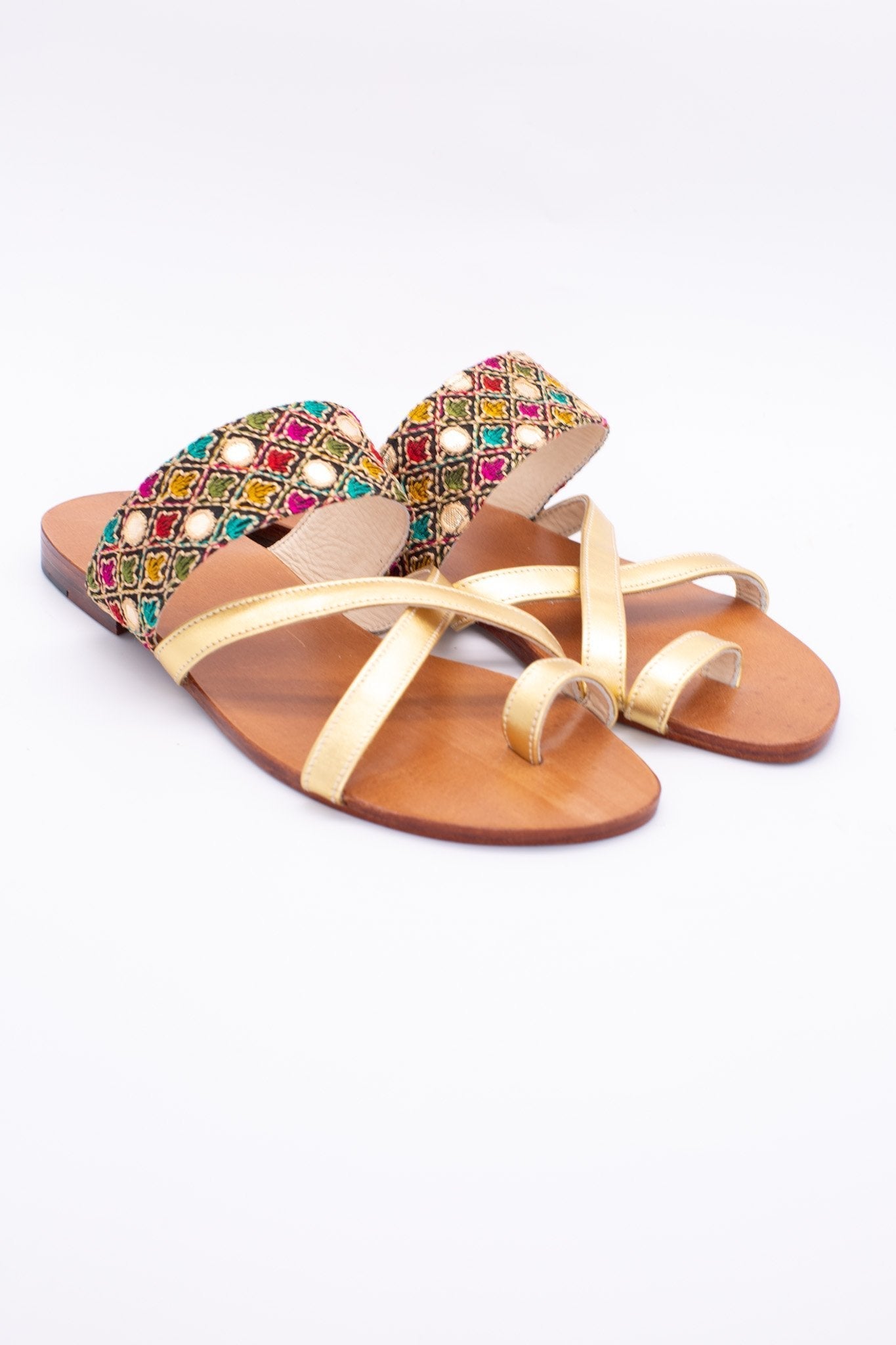 SUMMER LEATHER STRAP SANDALS JILL - BANGKOK TAILOR CLOTHING STORE - HANDMADE CLOTHING