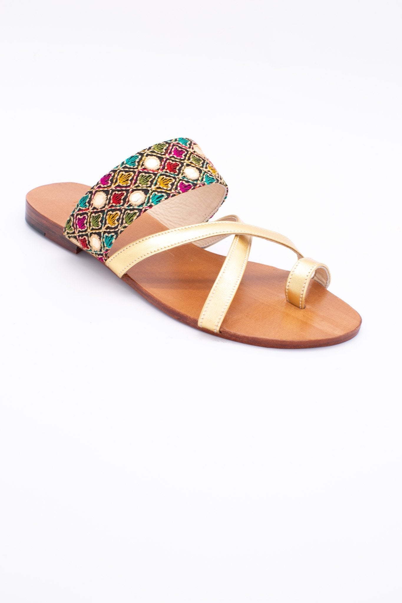 SUMMER LEATHER STRAP SANDALS JILL - BANGKOK TAILOR CLOTHING STORE - HANDMADE CLOTHING