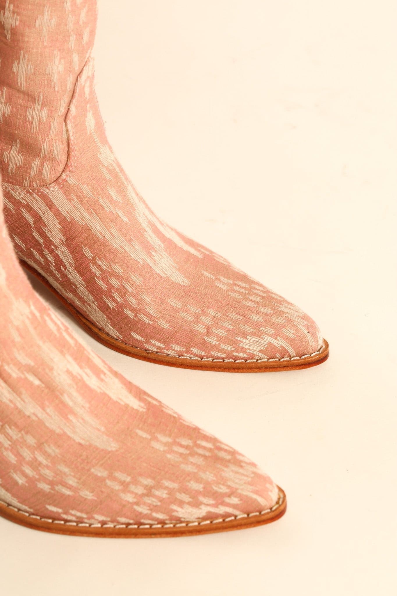 THAI TRADITIONAL FABRIC WESTERN BOOTS LEENA - BANGKOK TAILOR CLOTHING STORE - HANDMADE CLOTHING