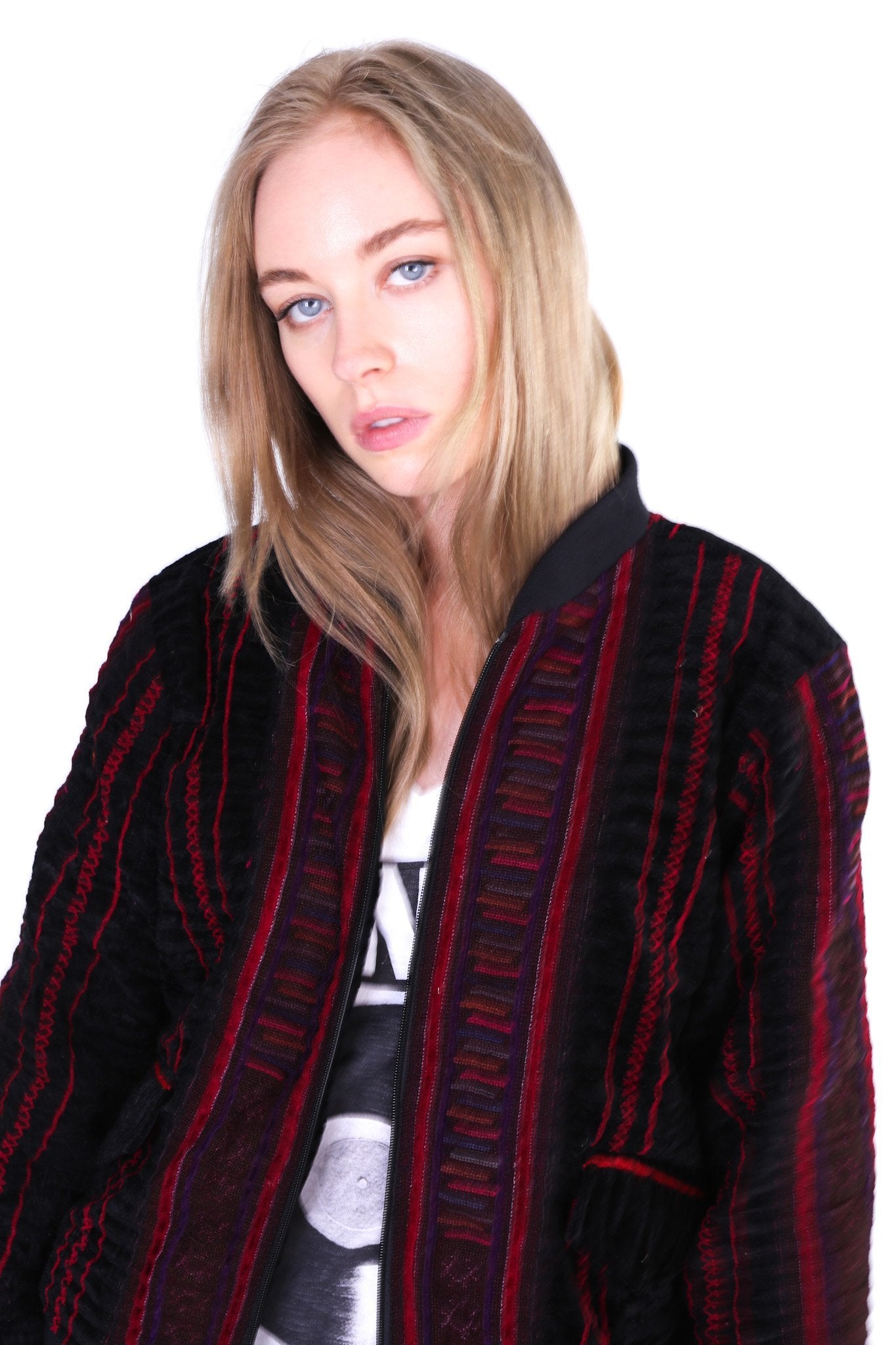 TRIBAL BOMBER JACKET AURORA - BANGKOK TAILOR CLOTHING STORE - HANDMADE CLOTHING