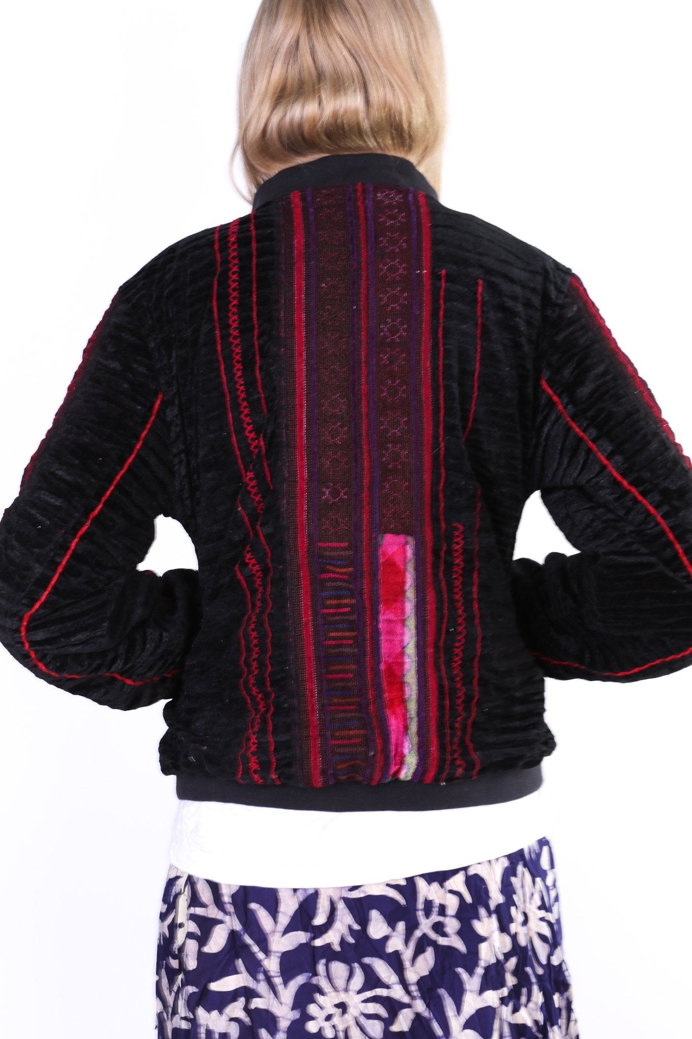 TRIBAL BOMBER JACKET AURORA - BANGKOK TAILOR CLOTHING STORE - HANDMADE CLOTHING