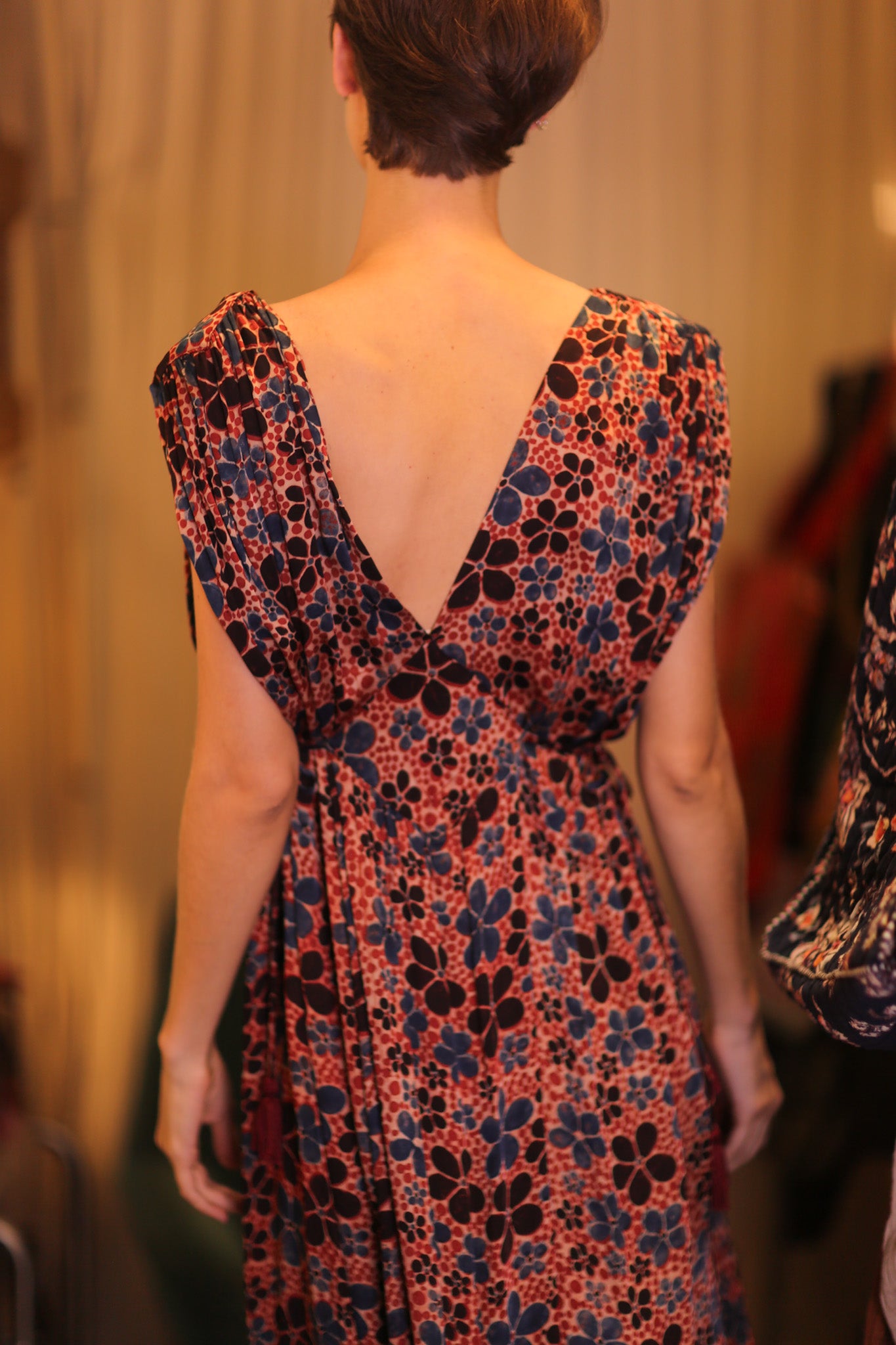 SILK VICTORIA DRESS FRANGIPANI