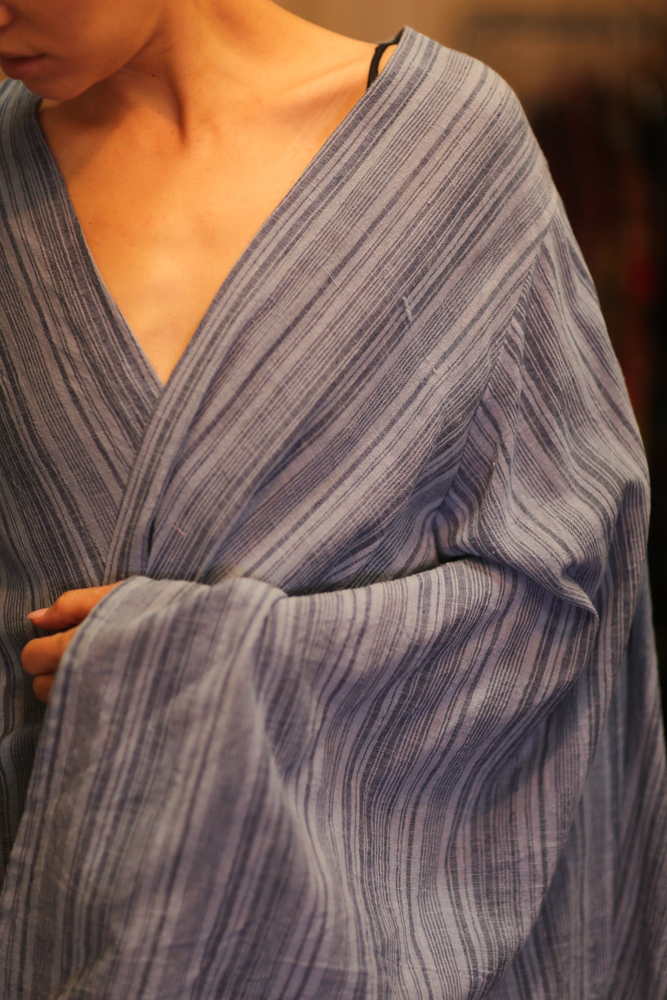 HANDWOVEN COTTON WING KIMONO PINA LAYLA