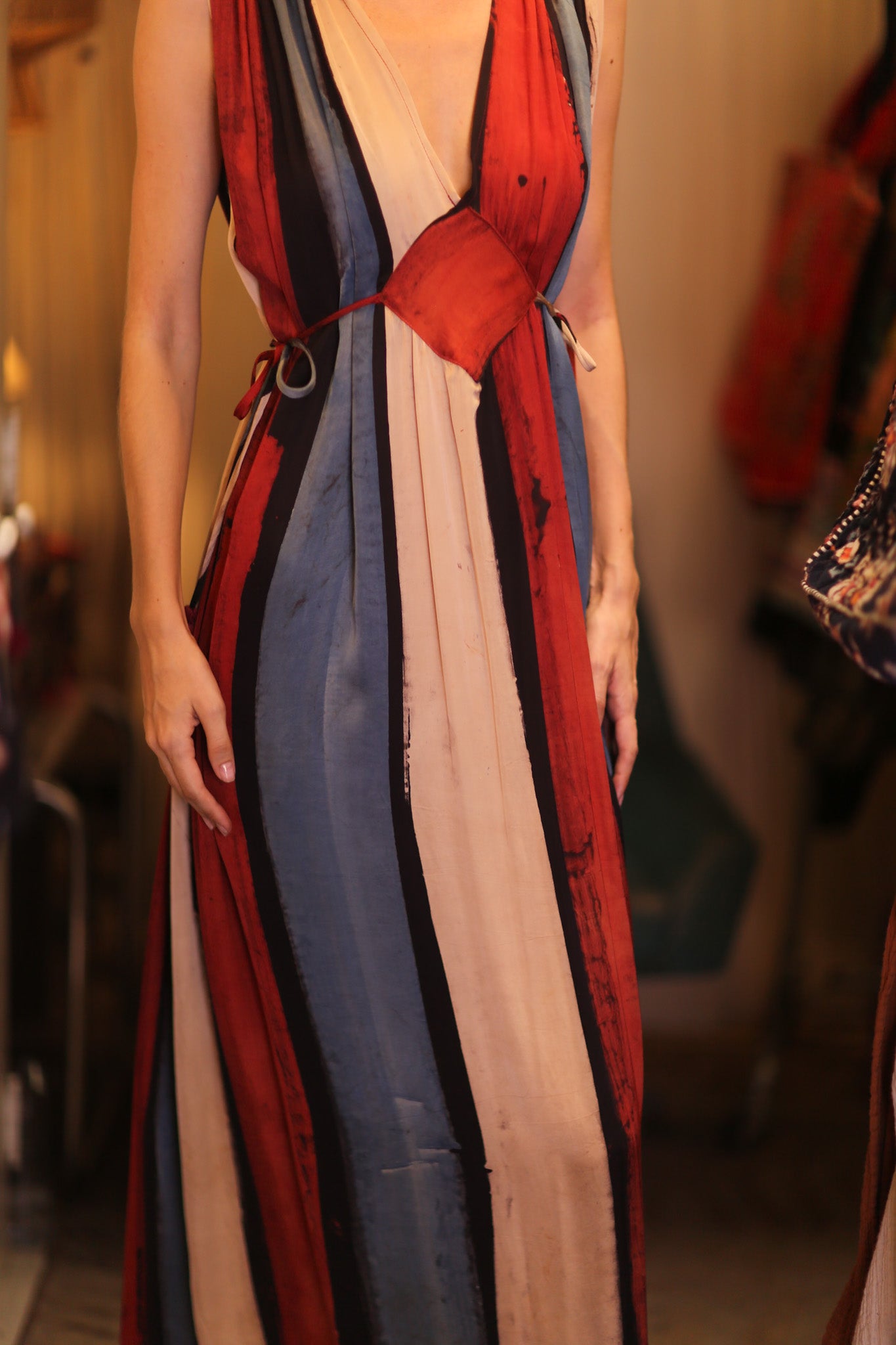 VICTORIA SILK DRESS STRATA