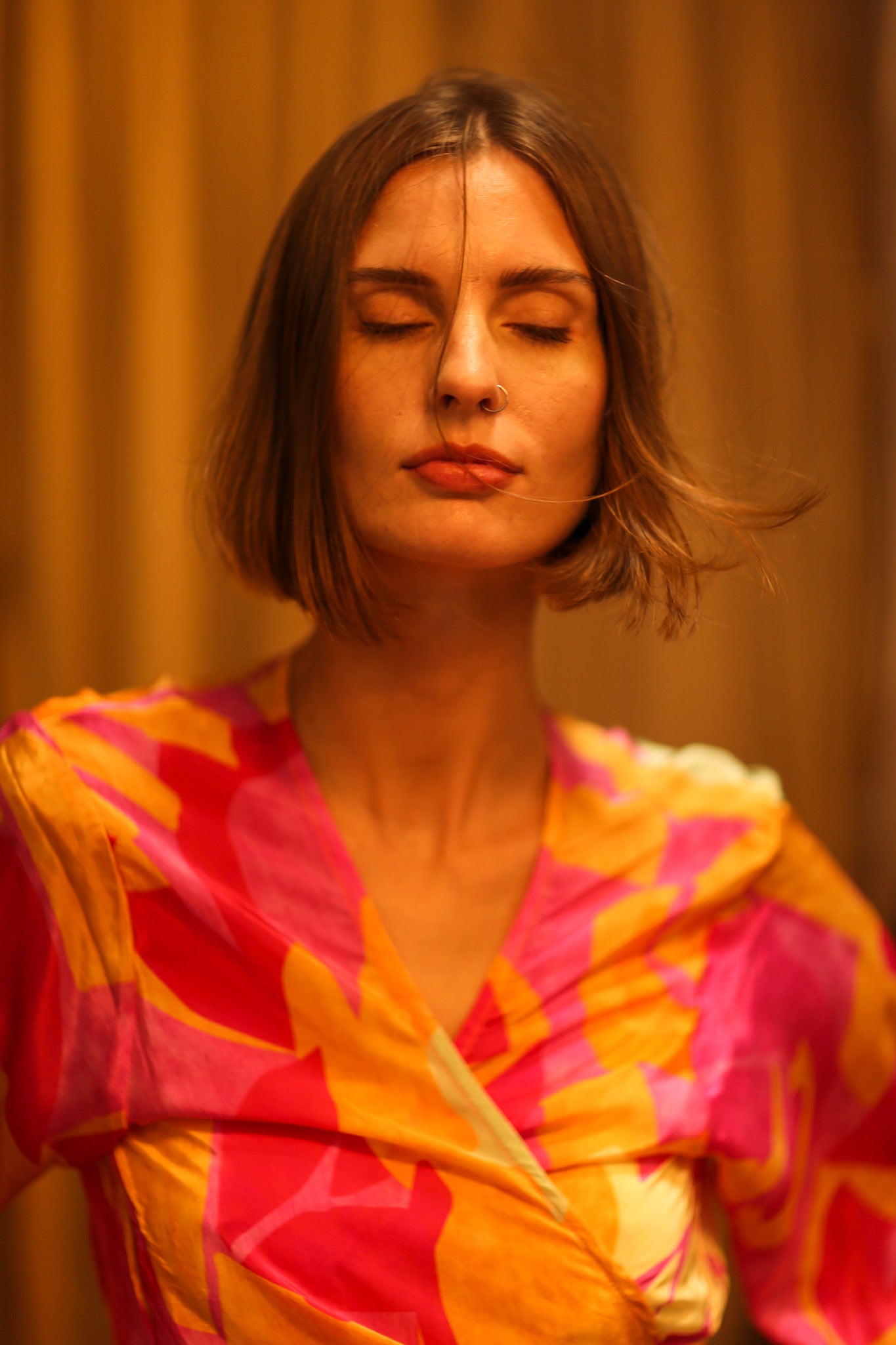 SILK WRAP TOP AURELIA URA