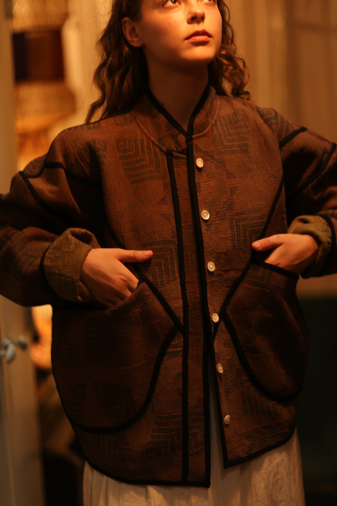 BROWN KANTHA JACKET FRANCESCA
