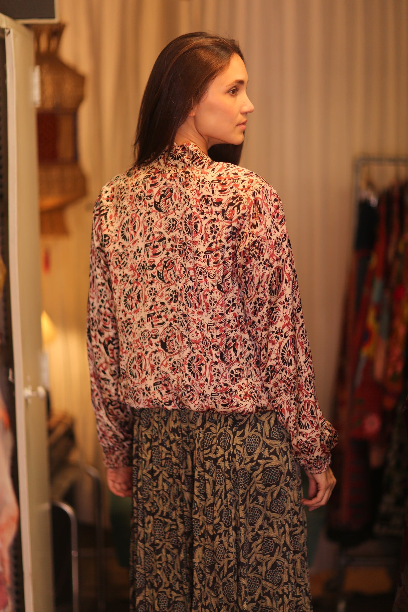 BOMBER JACKET SILK ANCHA FAROLA