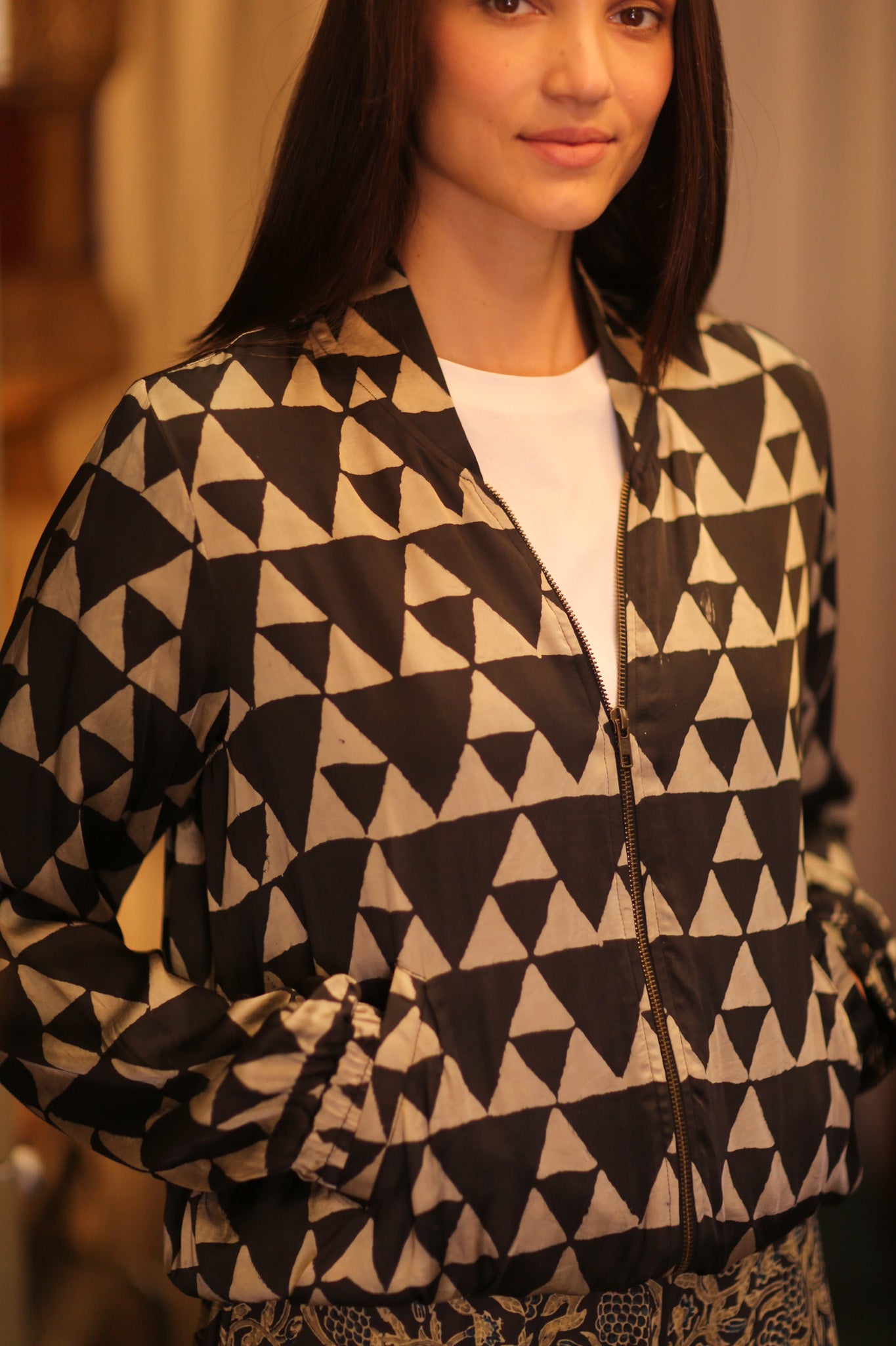 BOMBER JACKET SILK ANCHA ISRA