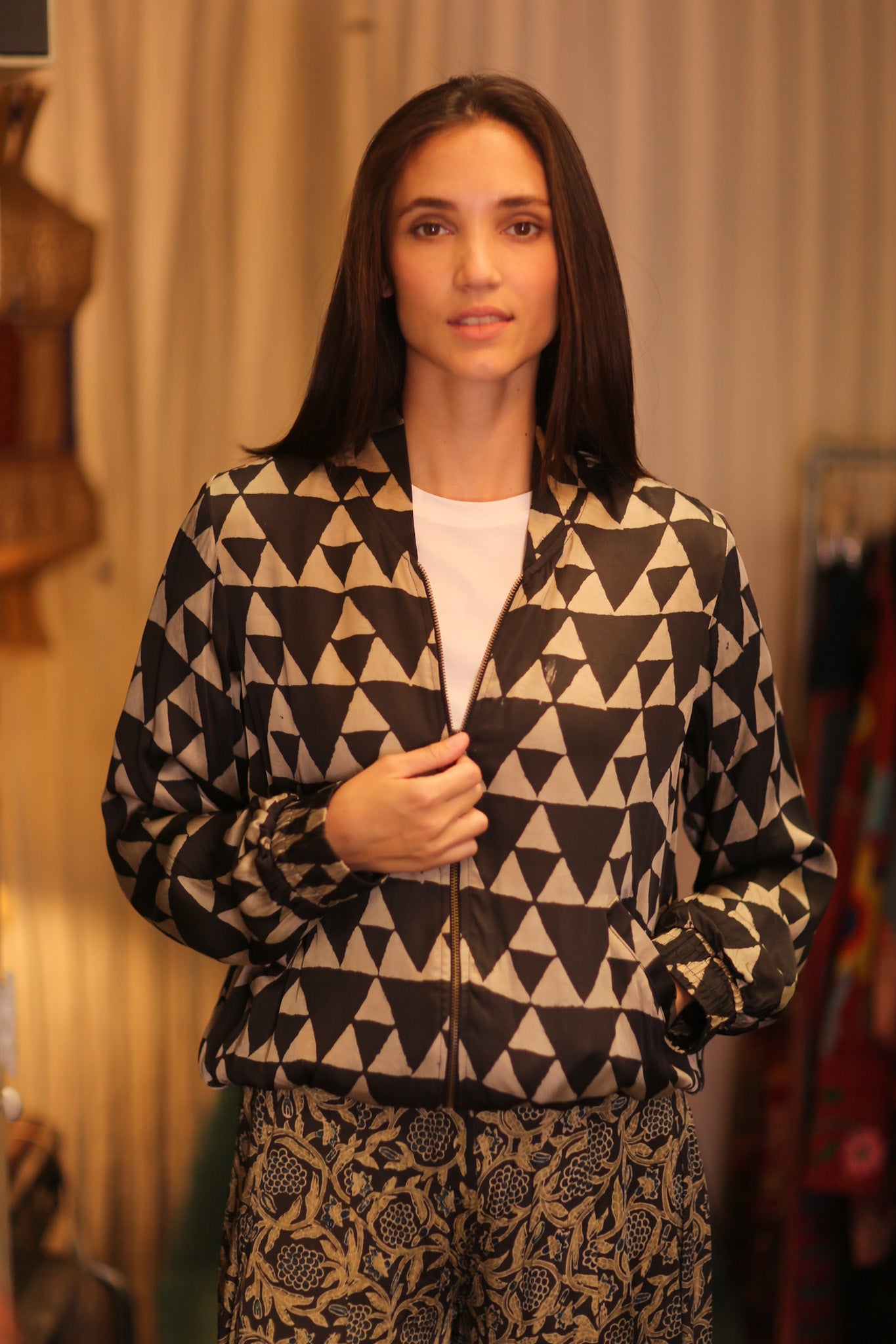 BOMBER JACKET SILK ANCHA ISRA