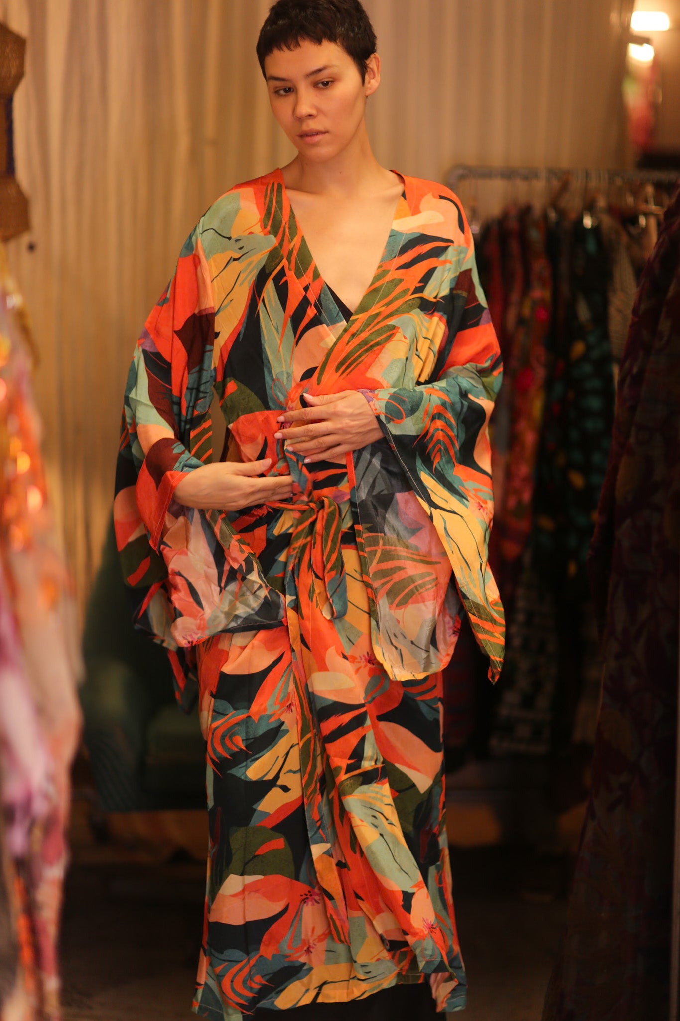 SILK WING KIMONO PINA RODI