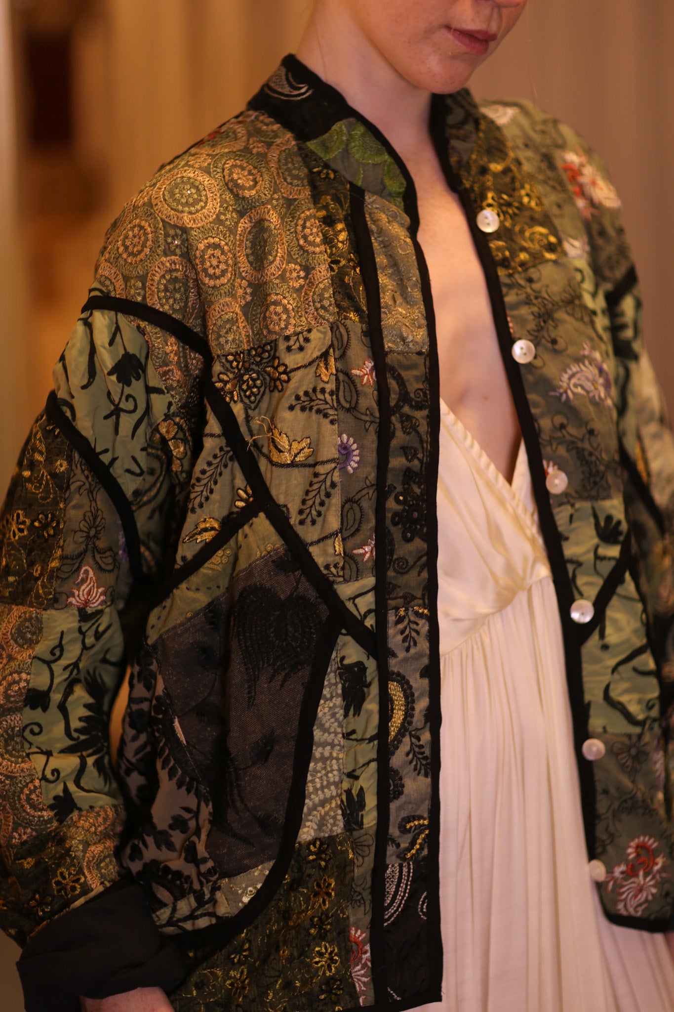 EMBROIDERED KANTHA JACKET HOBBITON