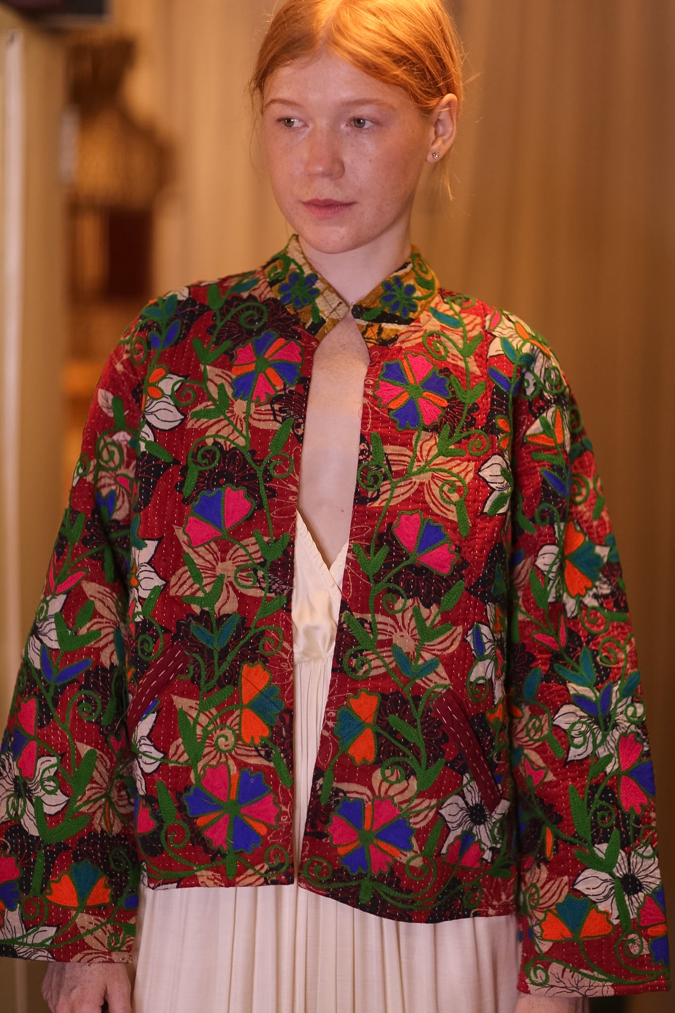 EMBROIDERED JACKET INGRID ADEN