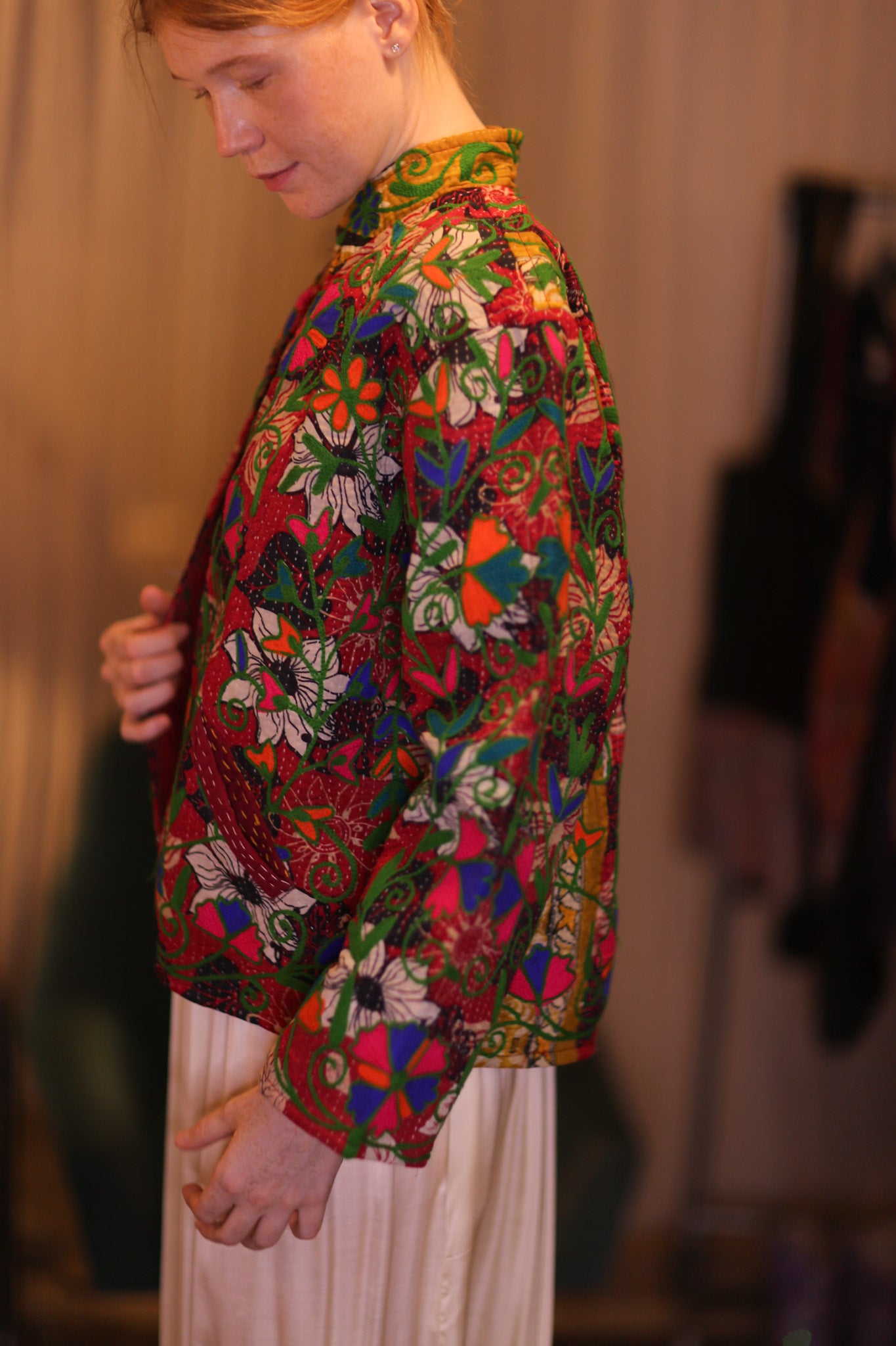 EMBROIDERED JACKET INGRID ADEN