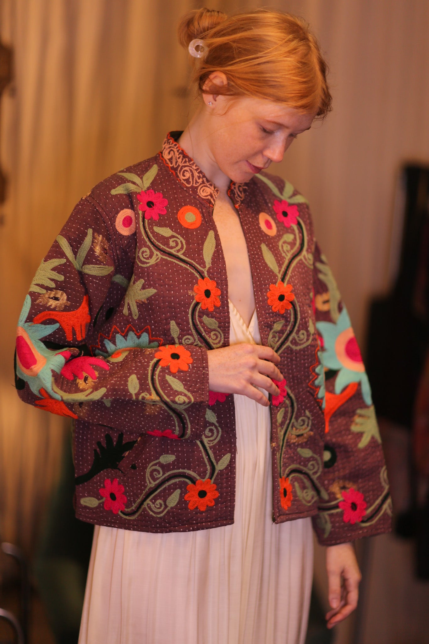 EMBROIDERED JACKET INGRID OUYIN