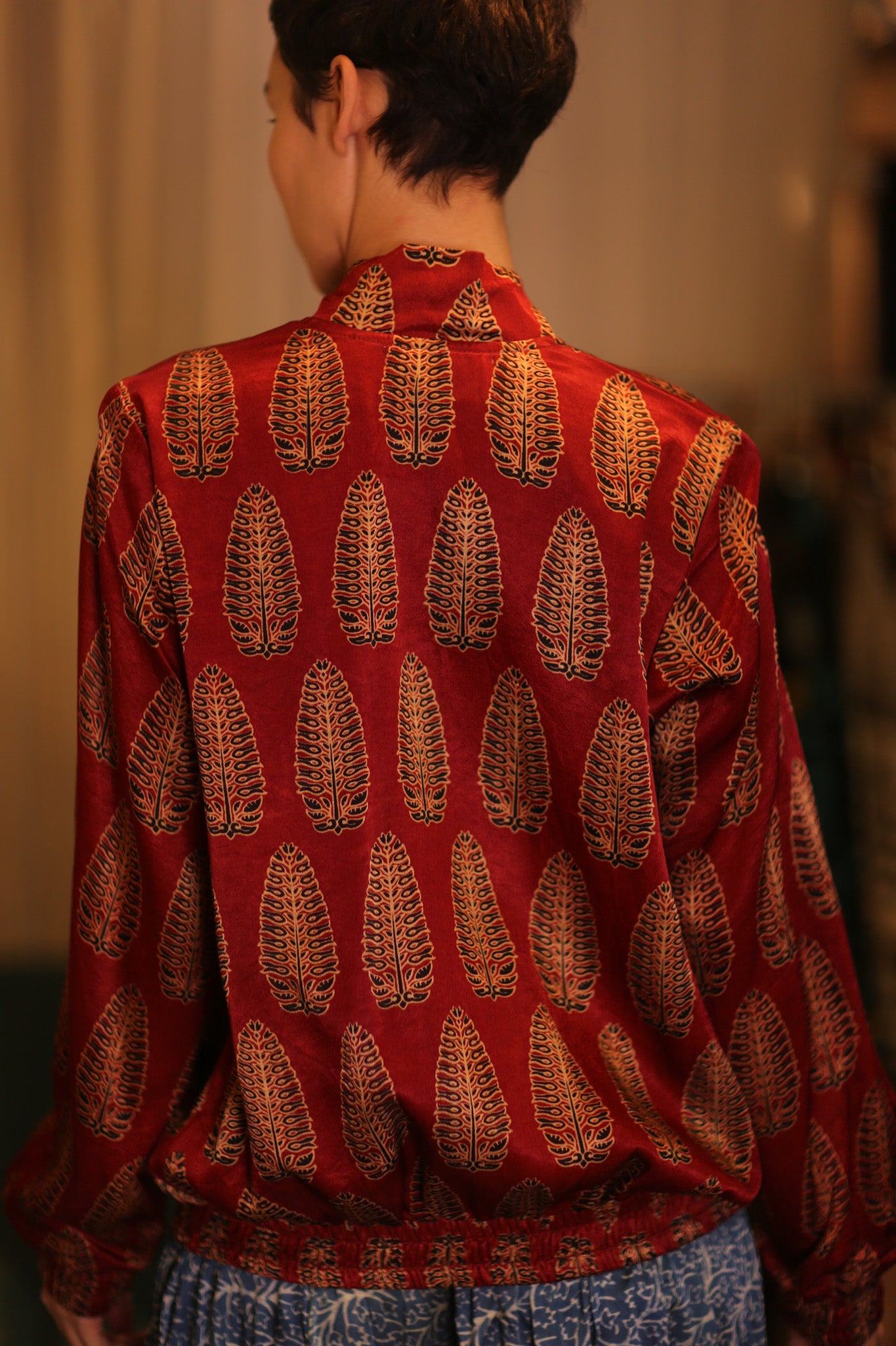 BOMBER JACKET SILK ANCHA LOLI