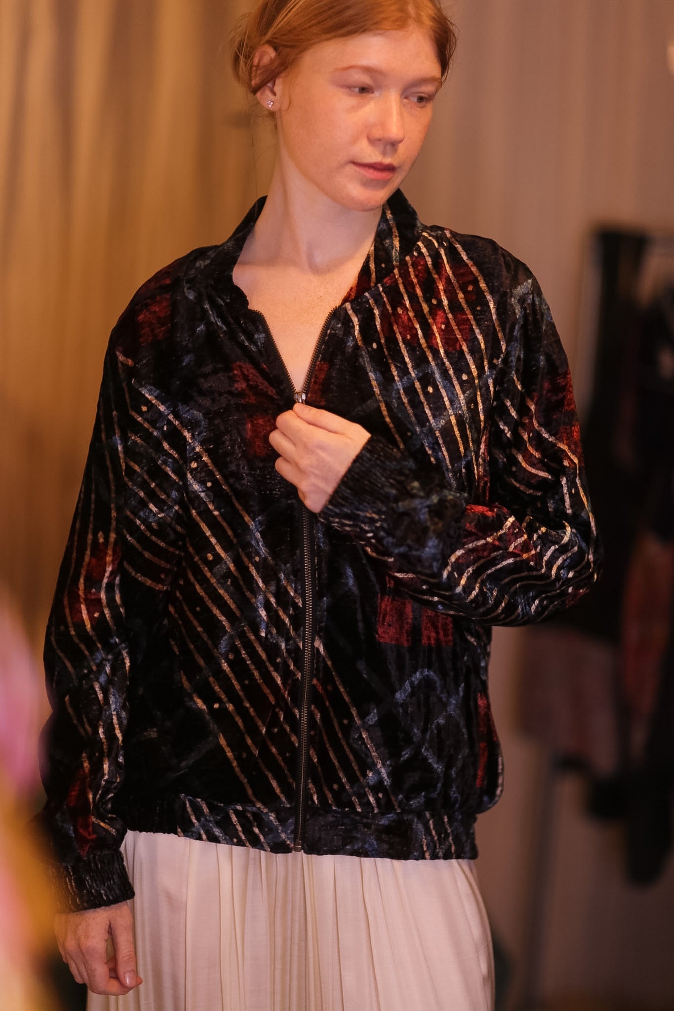 VELVET BOMBER JACKET NANKYO