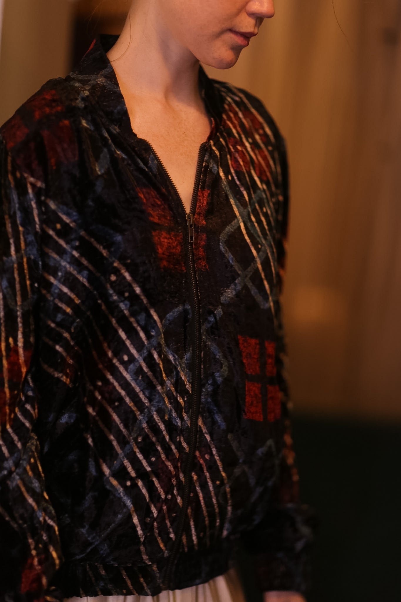 VELVET BOMBER JACKET NANKYO
