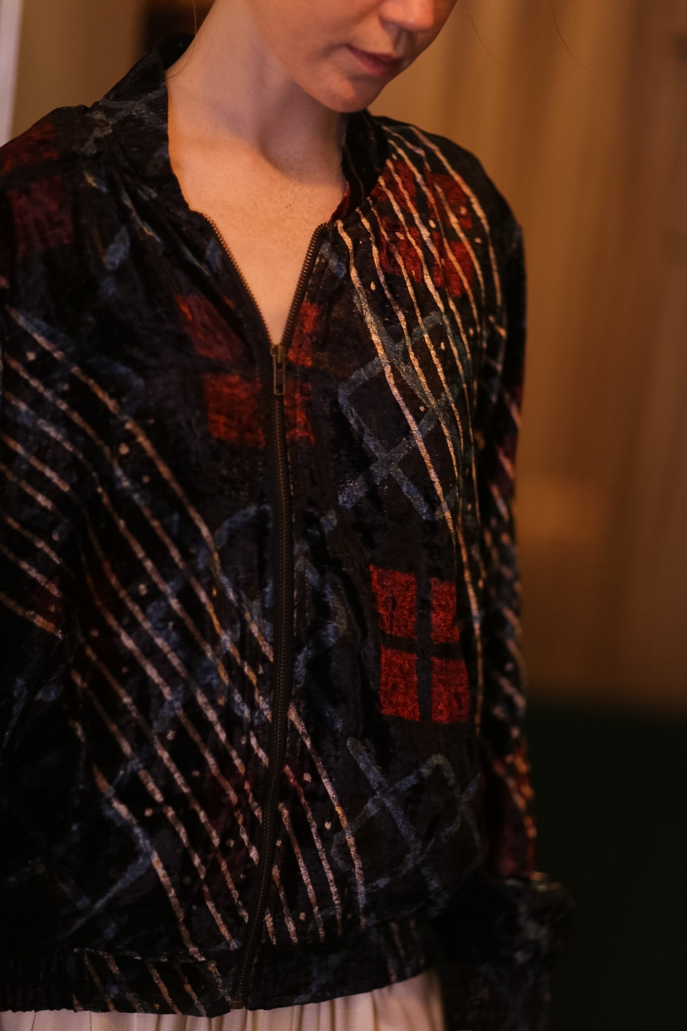 VELVET BOMBER JACKET NANKYO