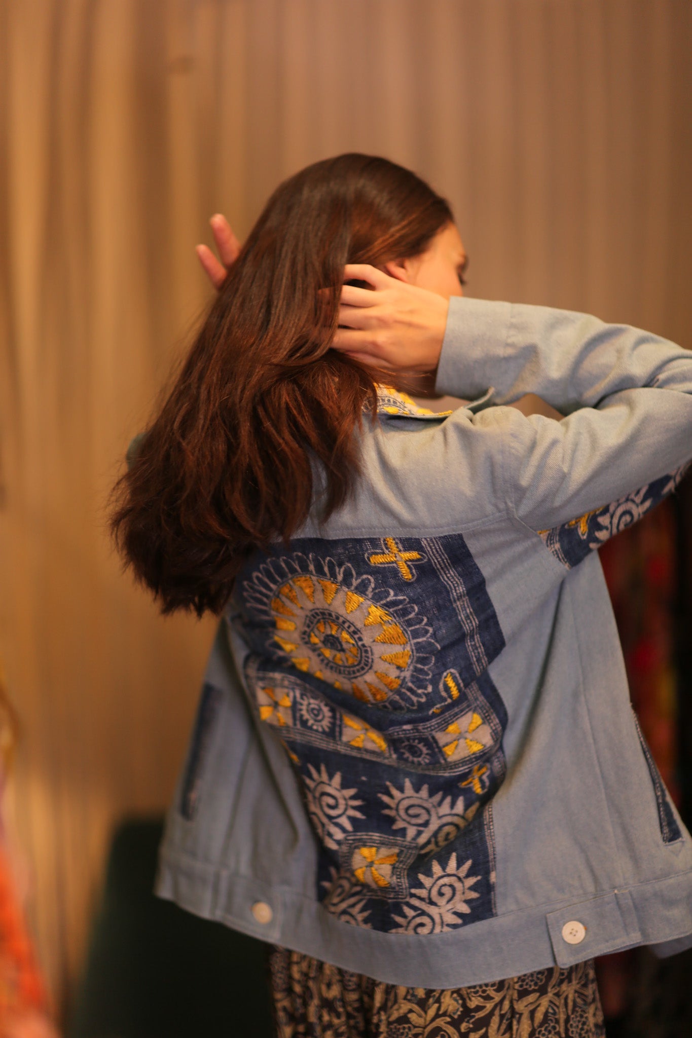 DENIM JACKET PATCHWORK RURA