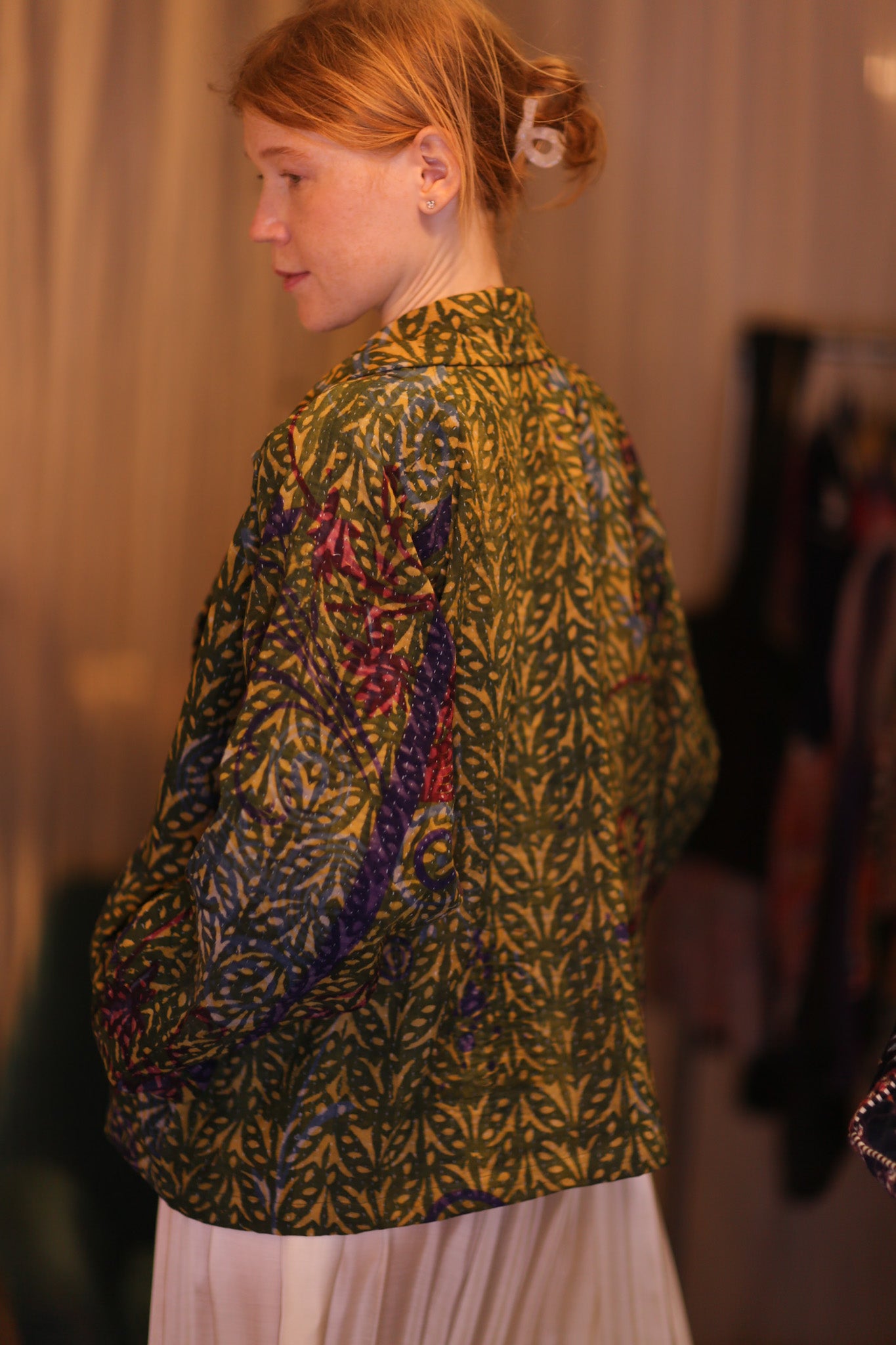 KANTHA JACKET MARIGOLD