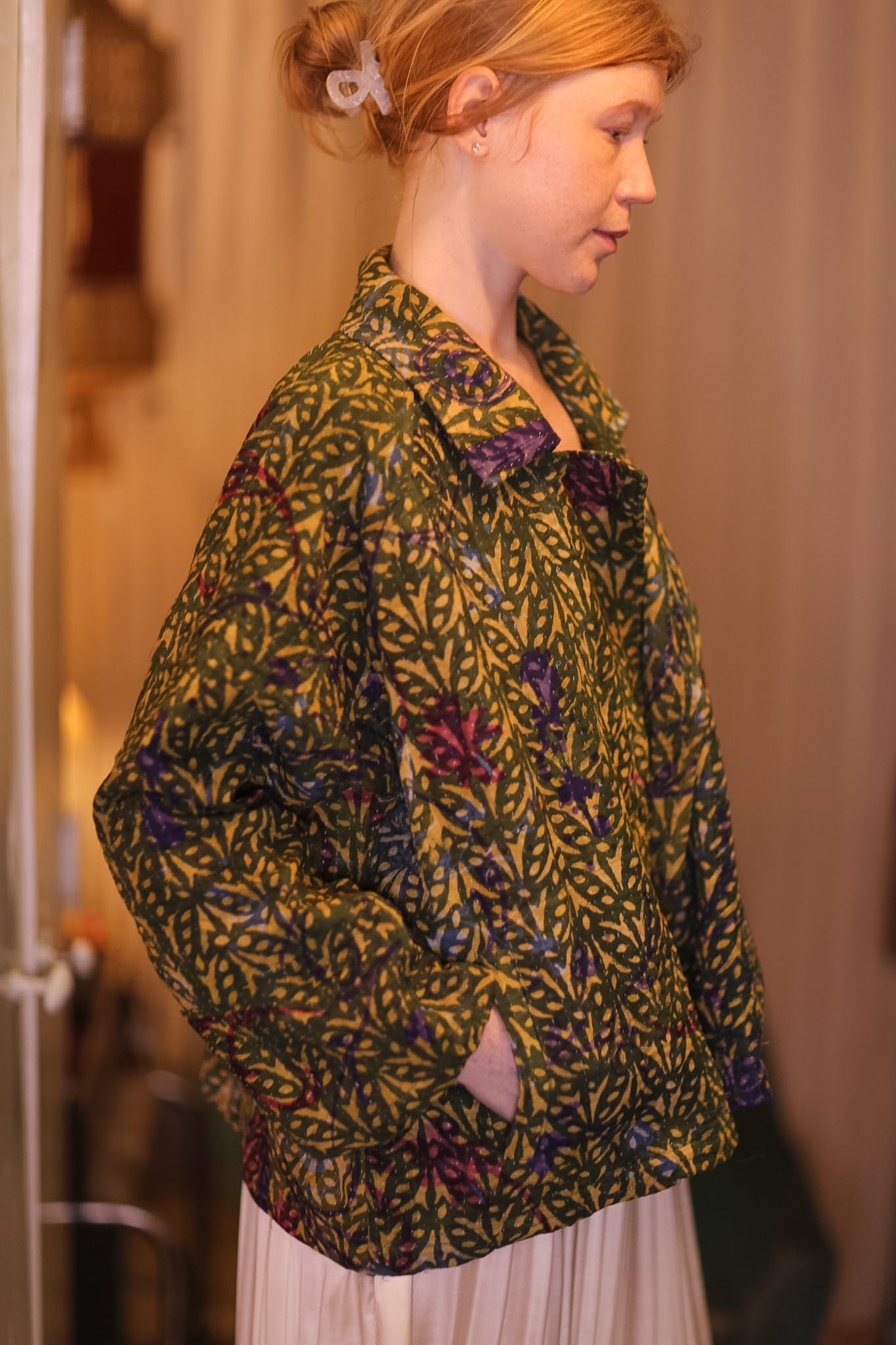 KANTHA JACKET MARIGOLD