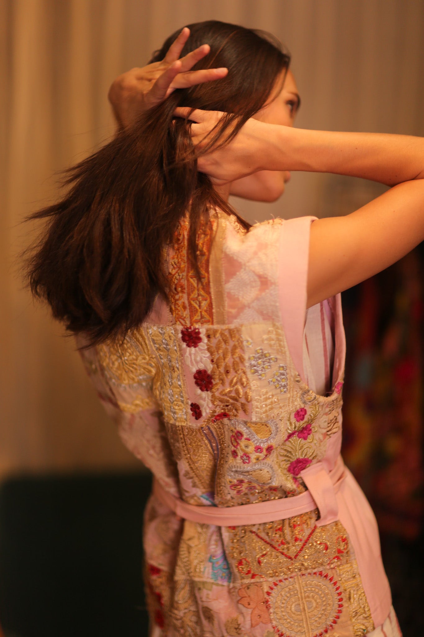 DENIM PATCHWORK VEST