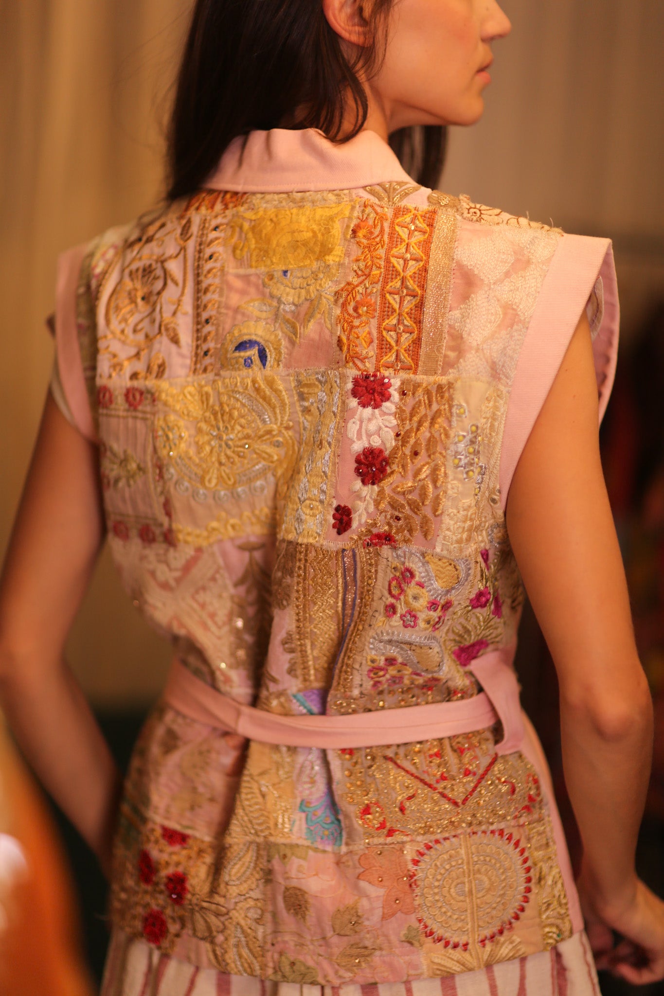 DENIM PATCHWORK VEST