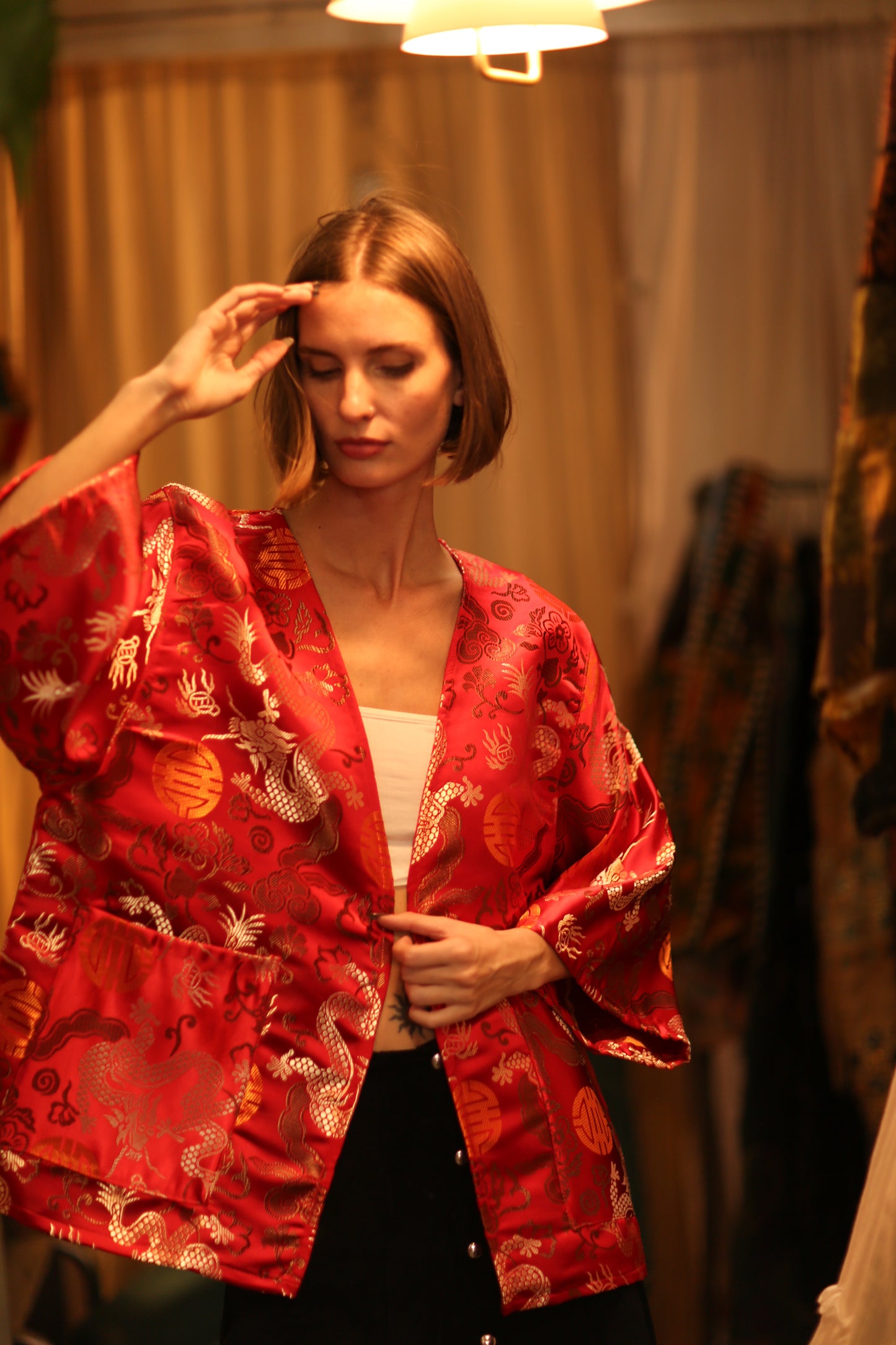 CHINESE TRAGON KIMONO JACKET LUCA