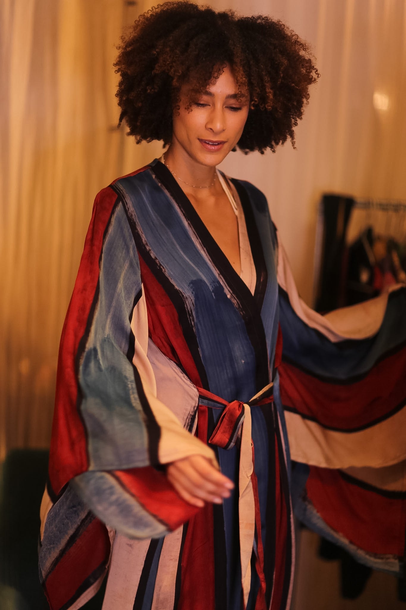 SILK WING KIMONO PINA KAWKO