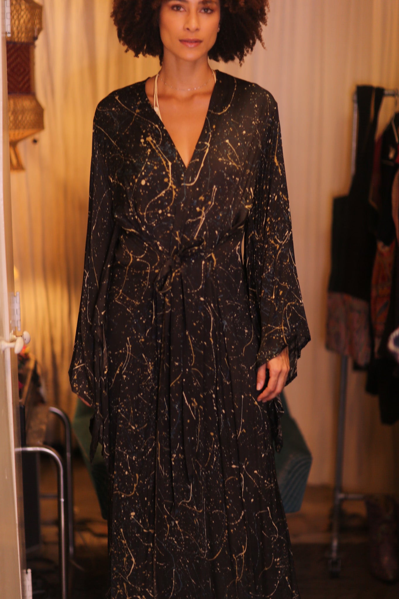 SILK WING KIMONO PINA COMETS