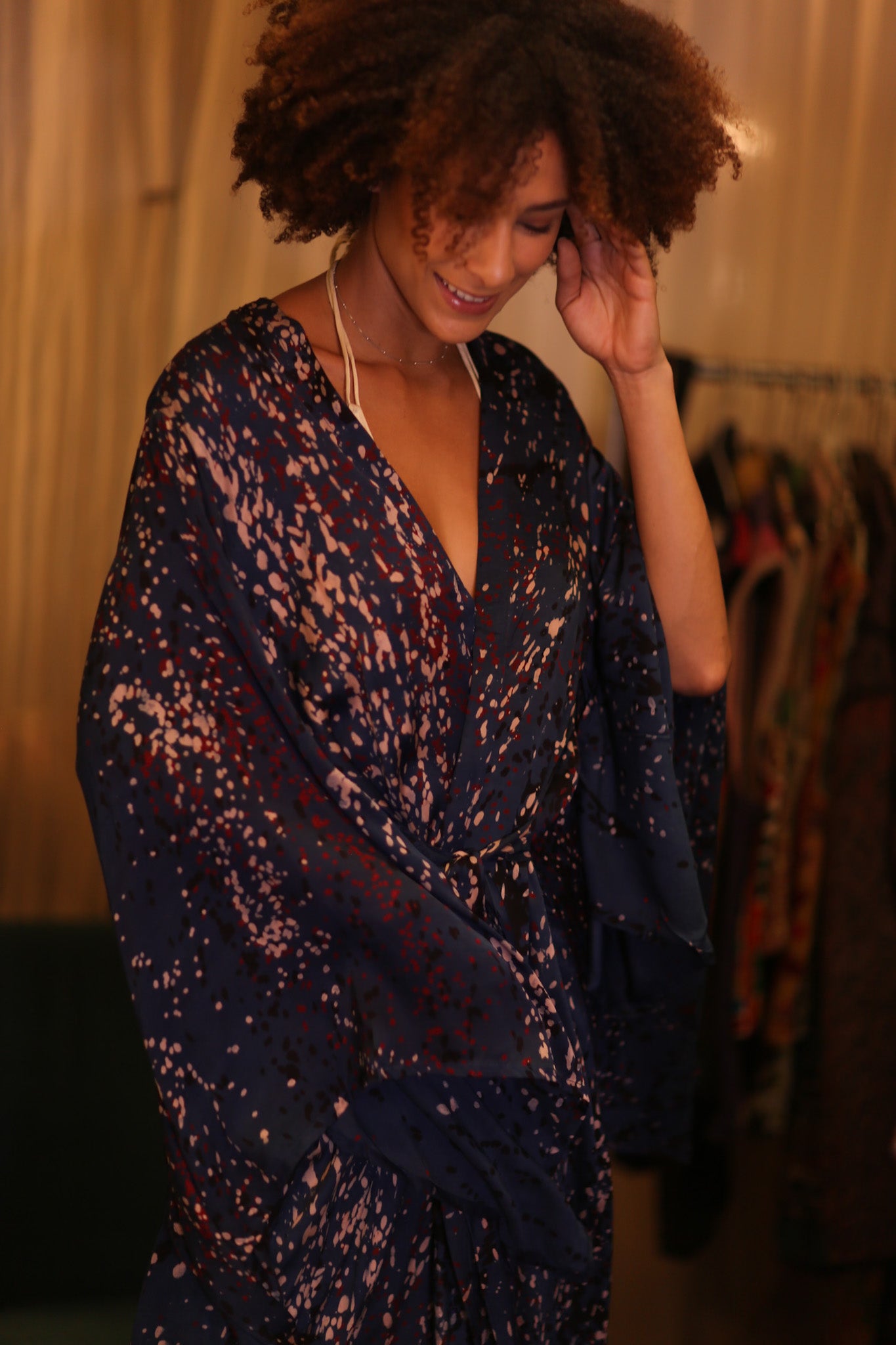 SILK WING KIMONO PINA STARLET