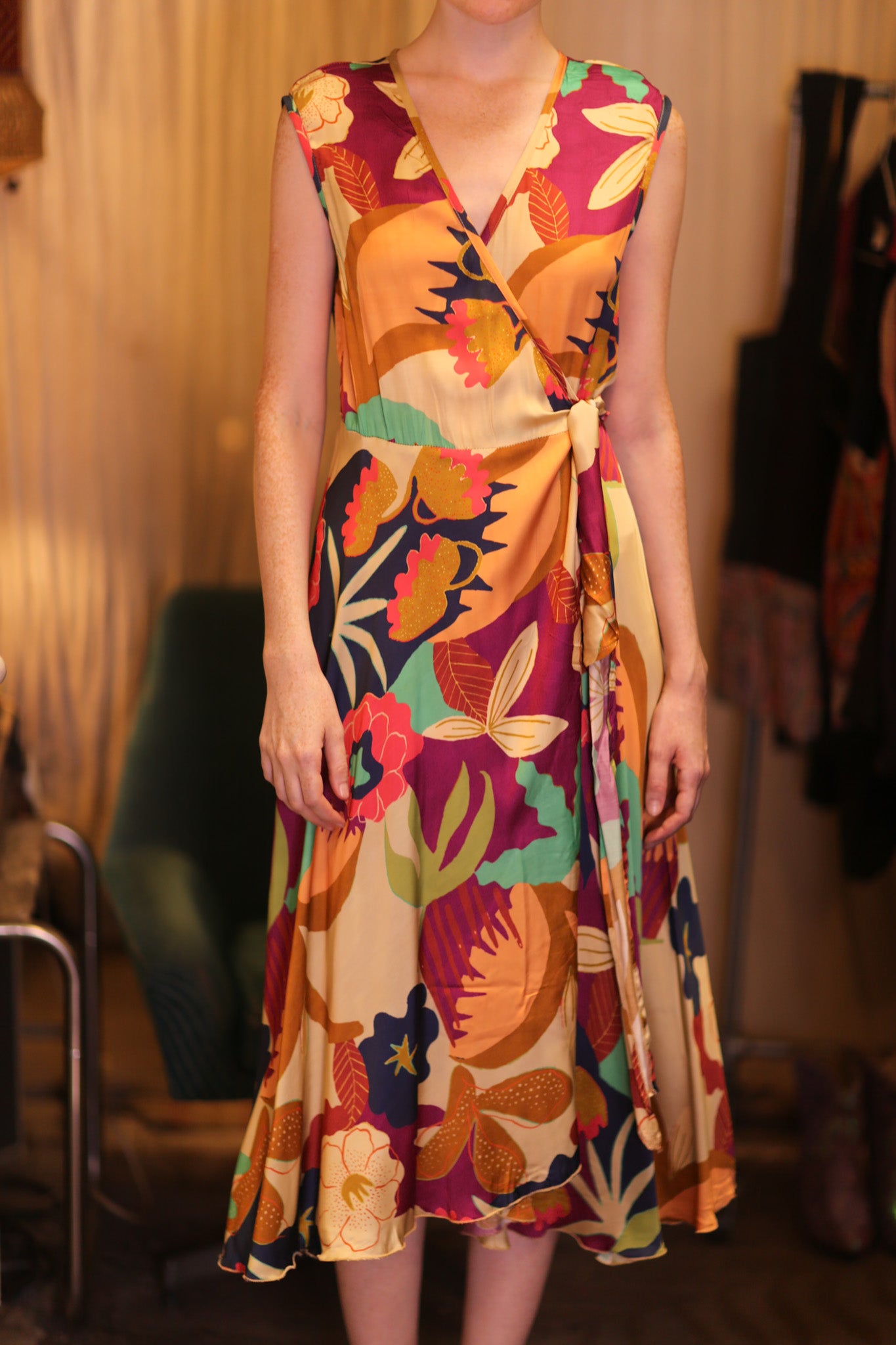 GABRIELE SILK DRESS OASIS