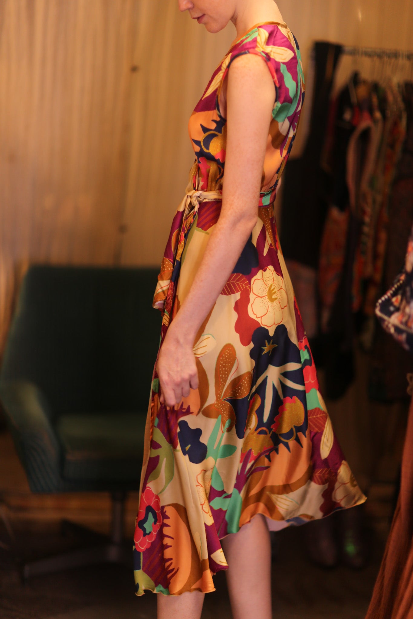 GABRIELE SILK DRESS OASIS