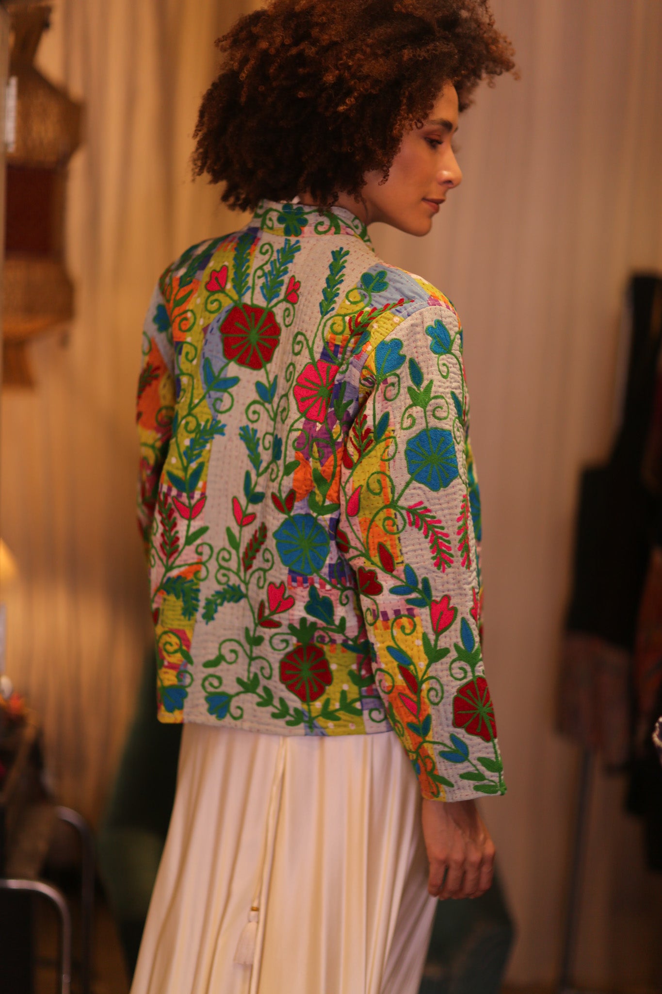 KANTHA EMBROIDERED JACKET INGRID NWENI