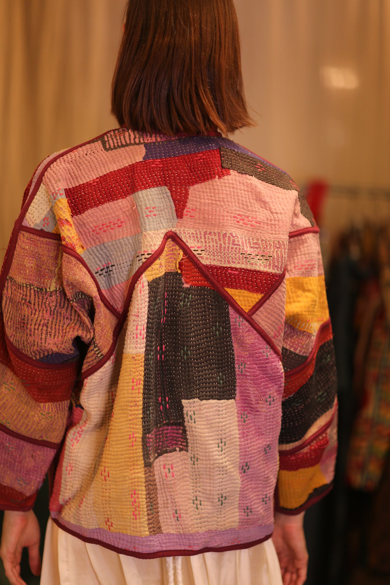 PATCHWORK PATTERN KANTHA JACKET ARPITASINGH