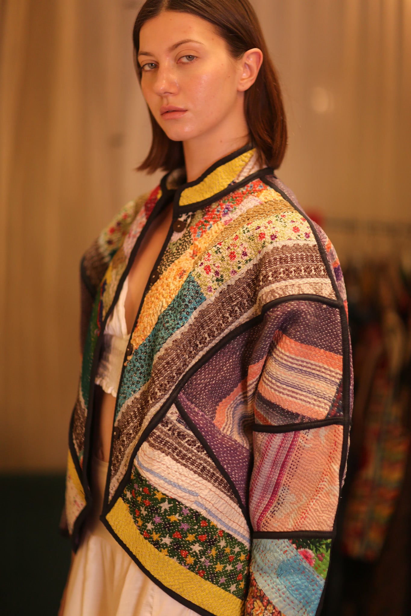 PATCHWORK PATTERN KANTHA JACKET KHAOYAI