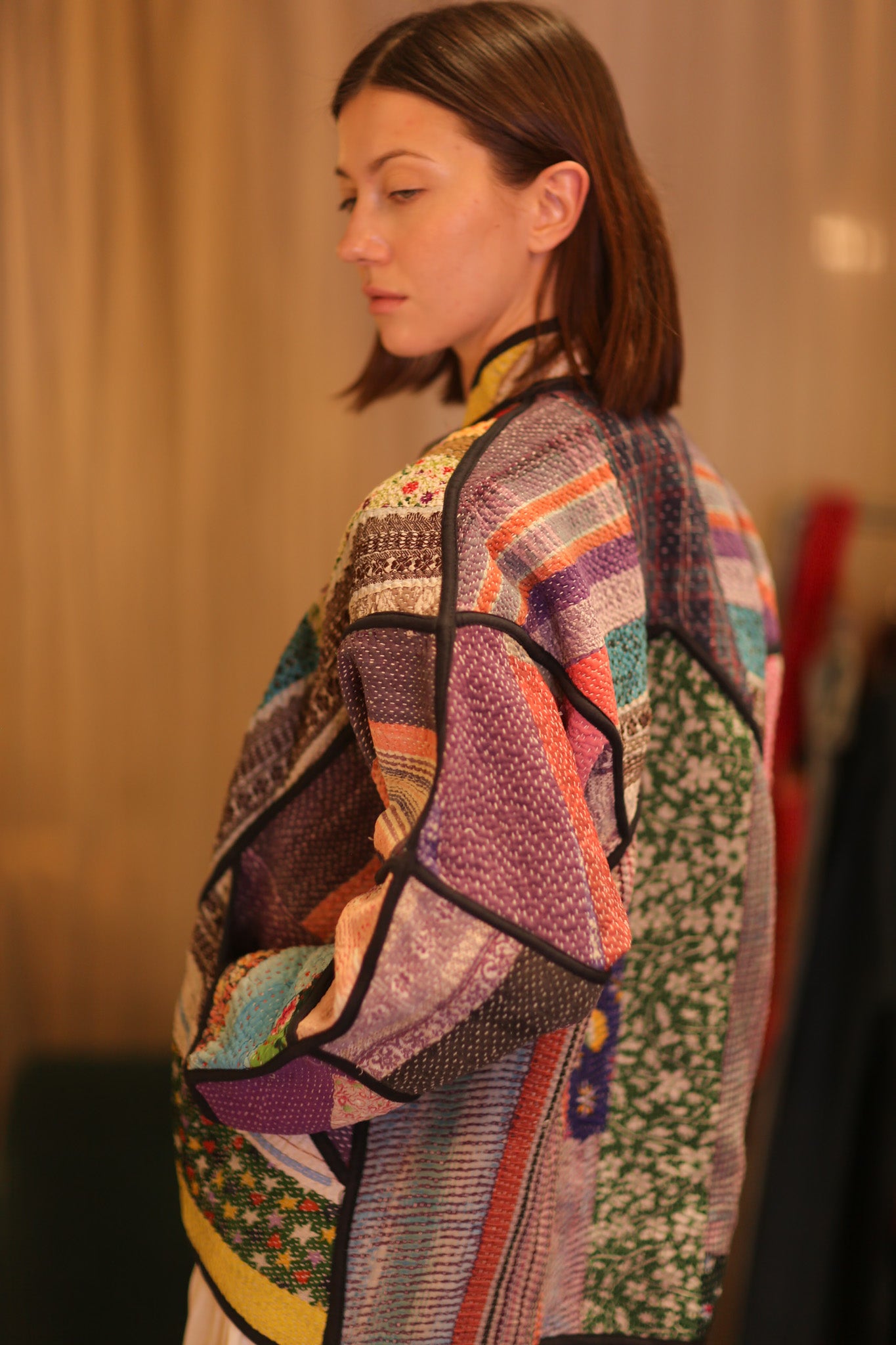 PATCHWORK PATTERN KANTHA JACKET KHAOYAI