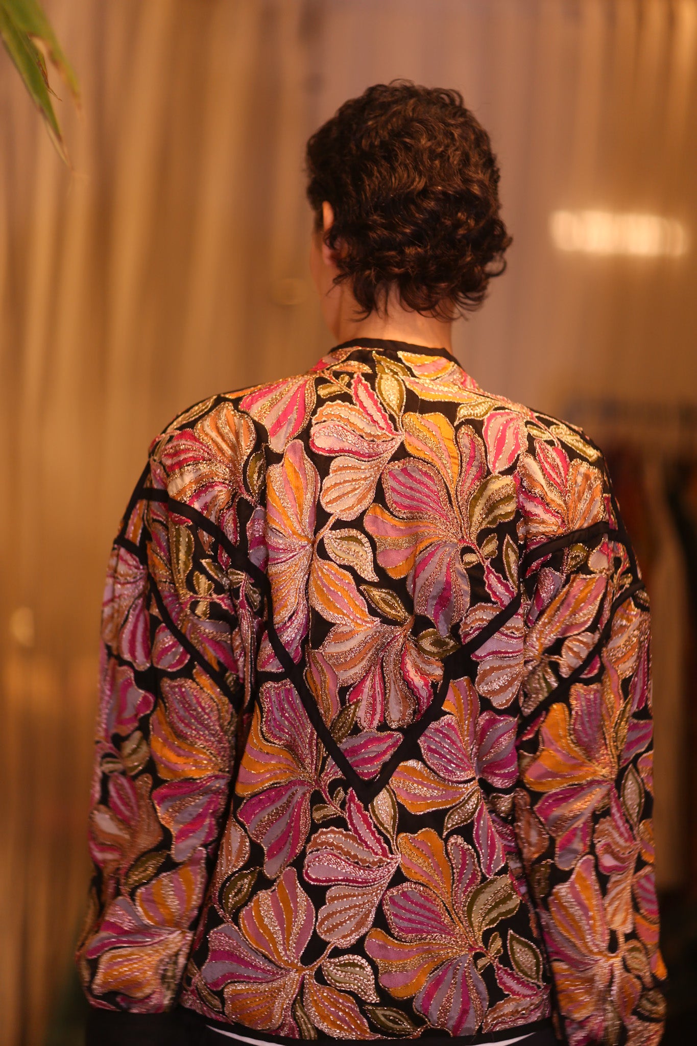 EMBROIDERED SILK JACKET WYNE