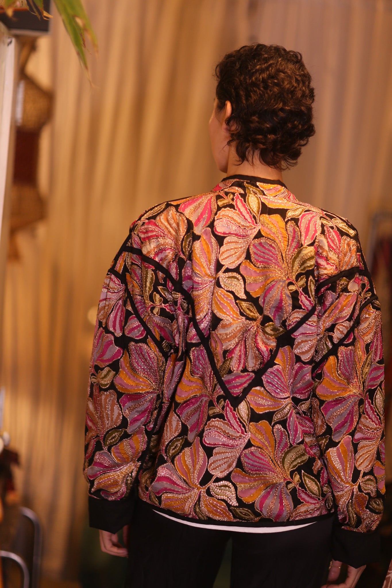 EMBROIDERED SILK JACKET WYNE