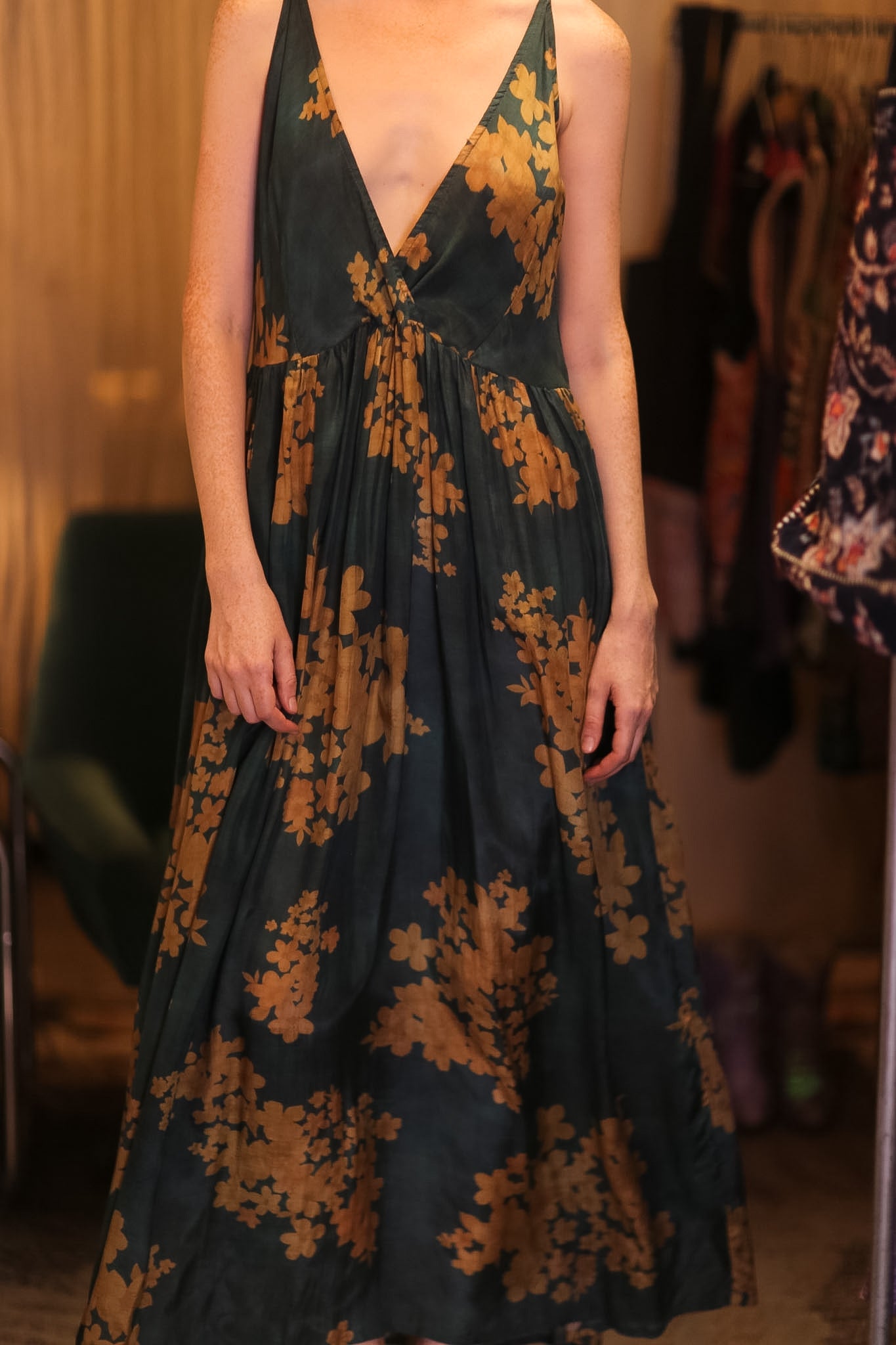 SILK DRESS LILY PADAUK