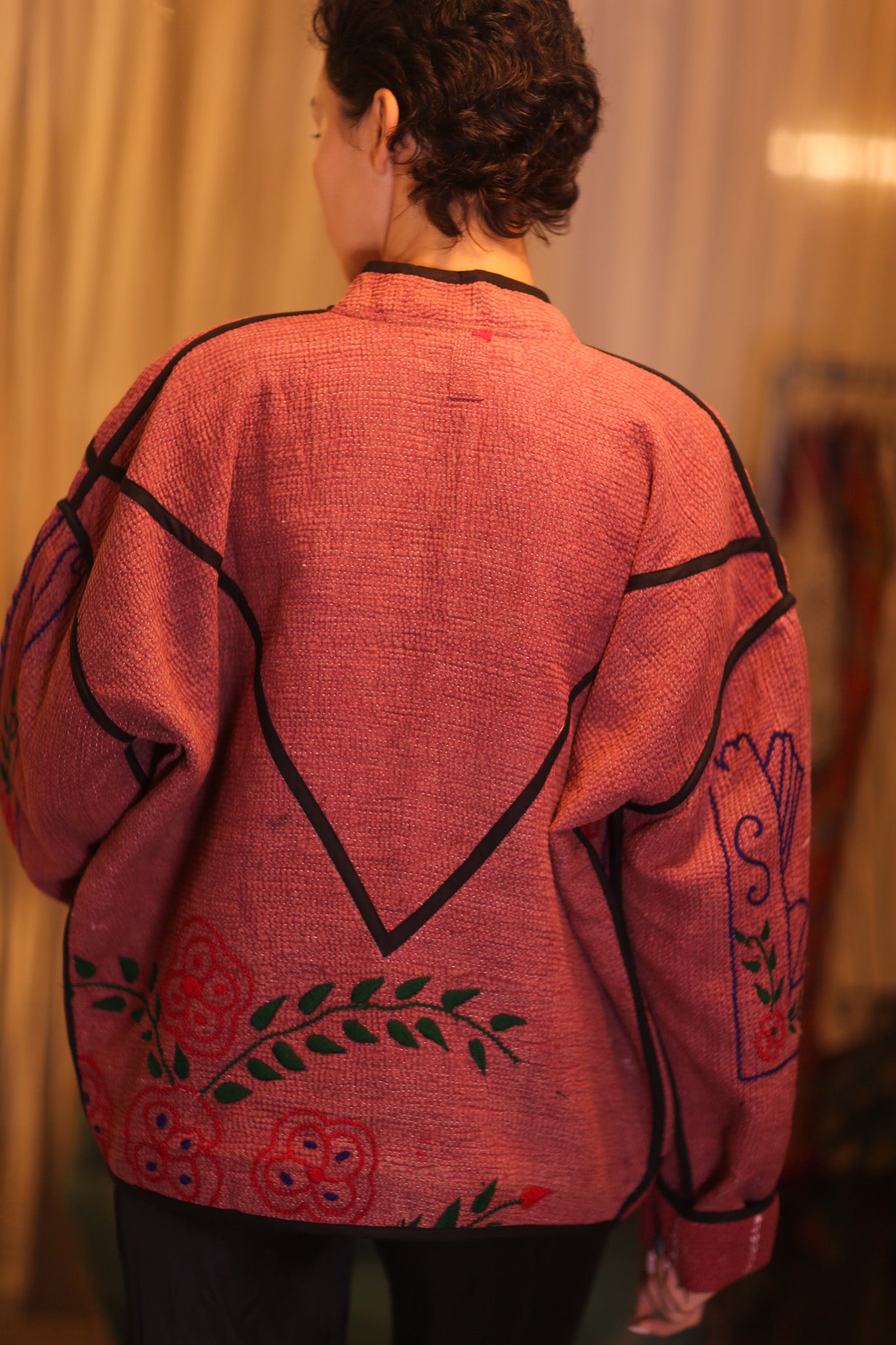 EMBROIDERED KANTHA JACKET NAMO