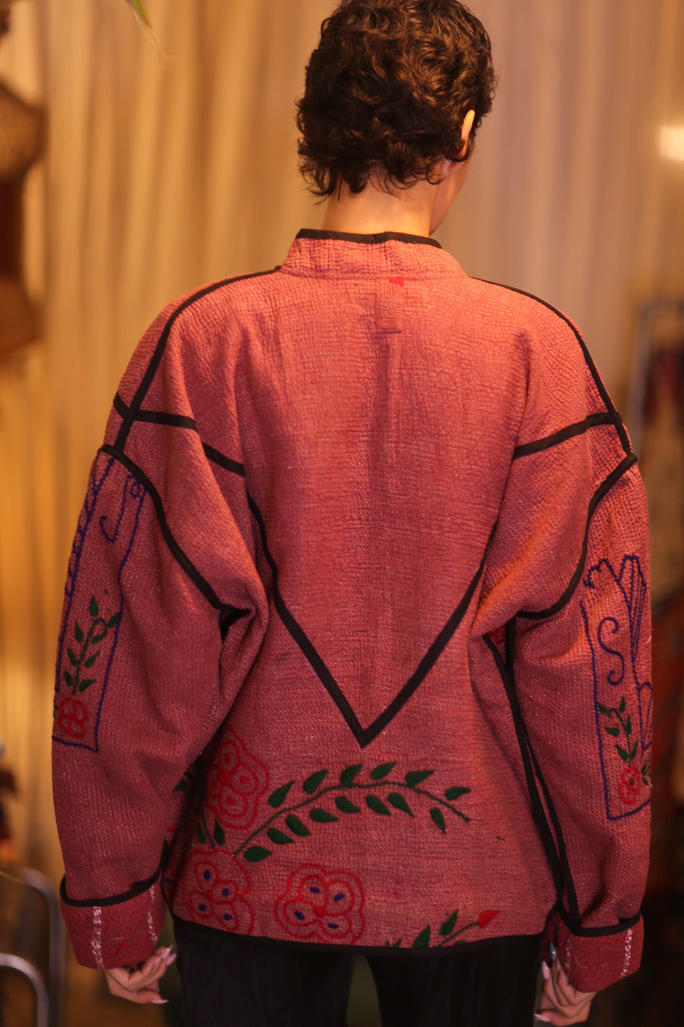 EMBROIDERED KANTHA JACKET NAMO