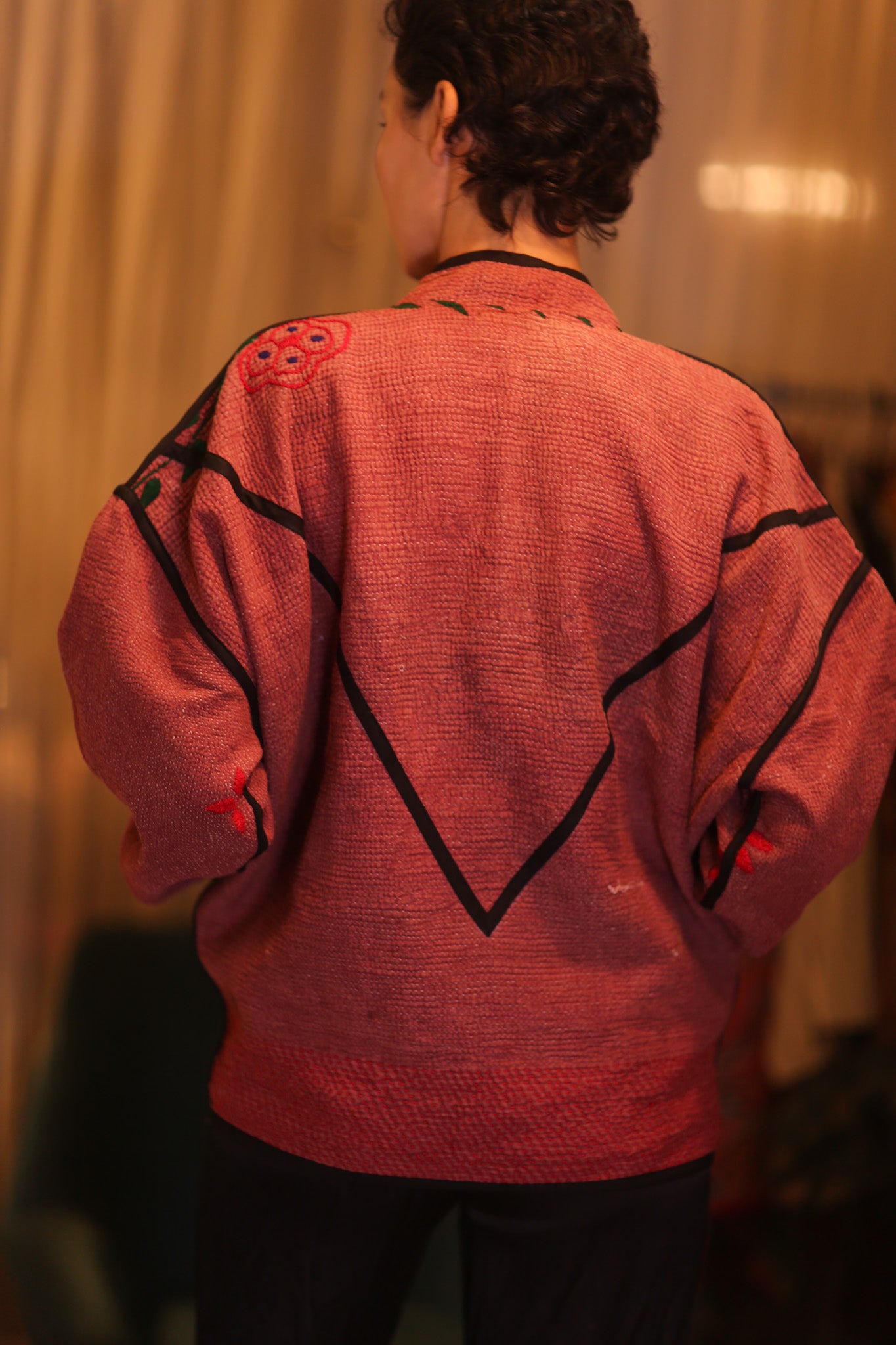 EMBROIDERED KANTHA JACKET SU