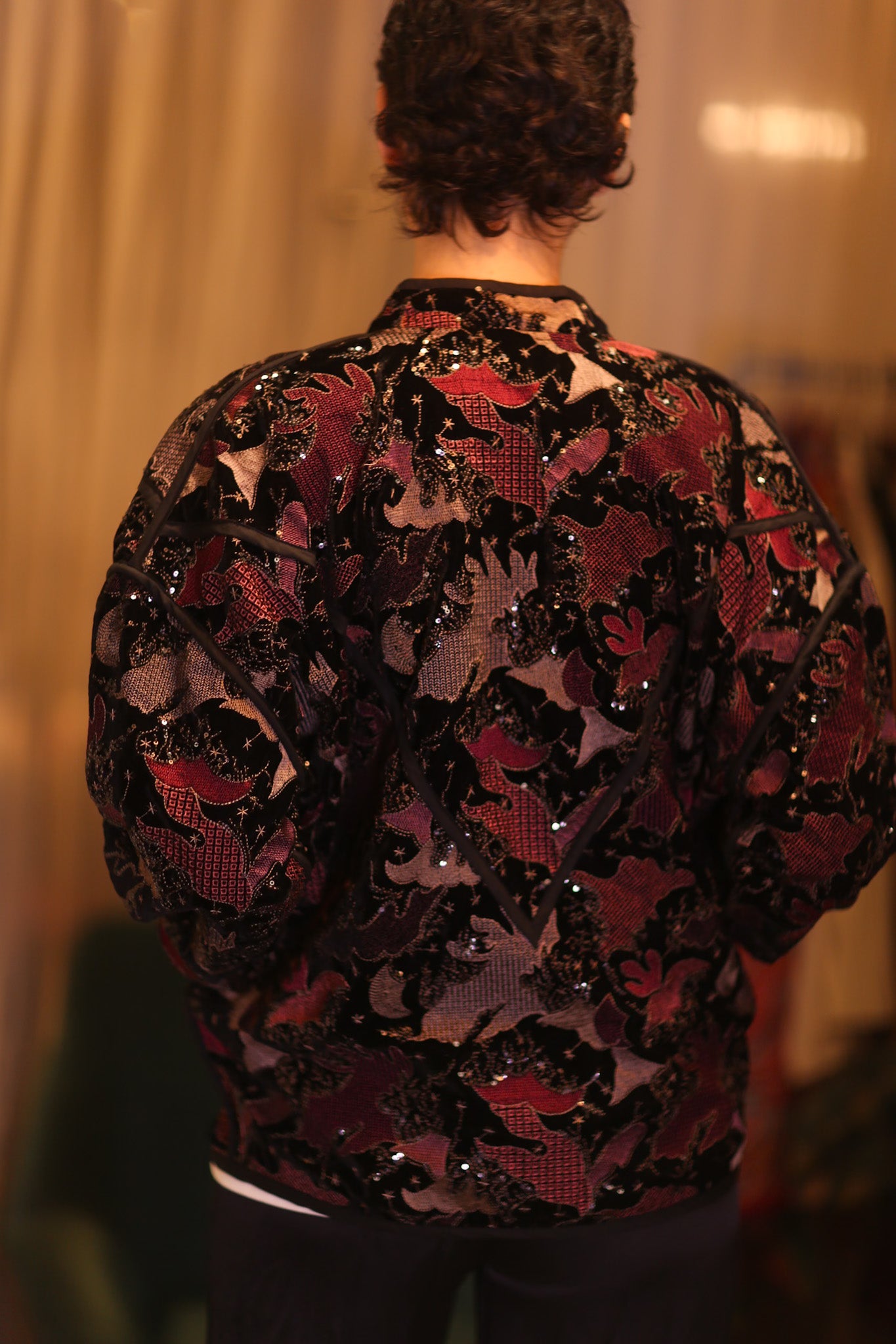 EMBROIDERED VELVET JACKET NYX