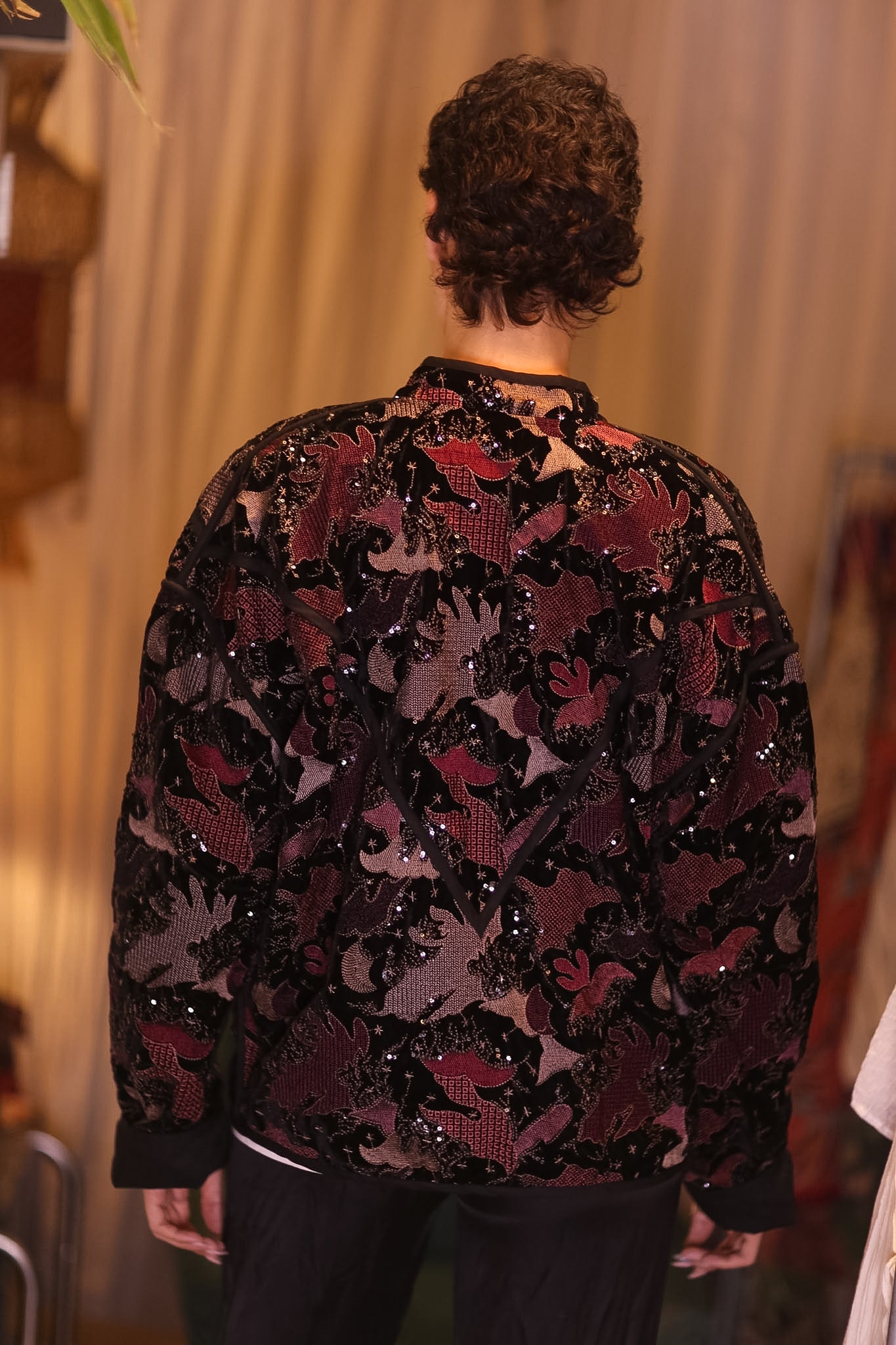 EMBROIDERED VELVET JACKET NYX
