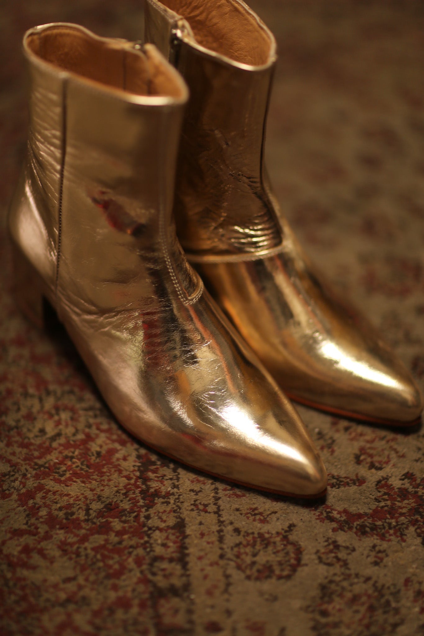 GOLD METALLIC BOOTS LIRANDA