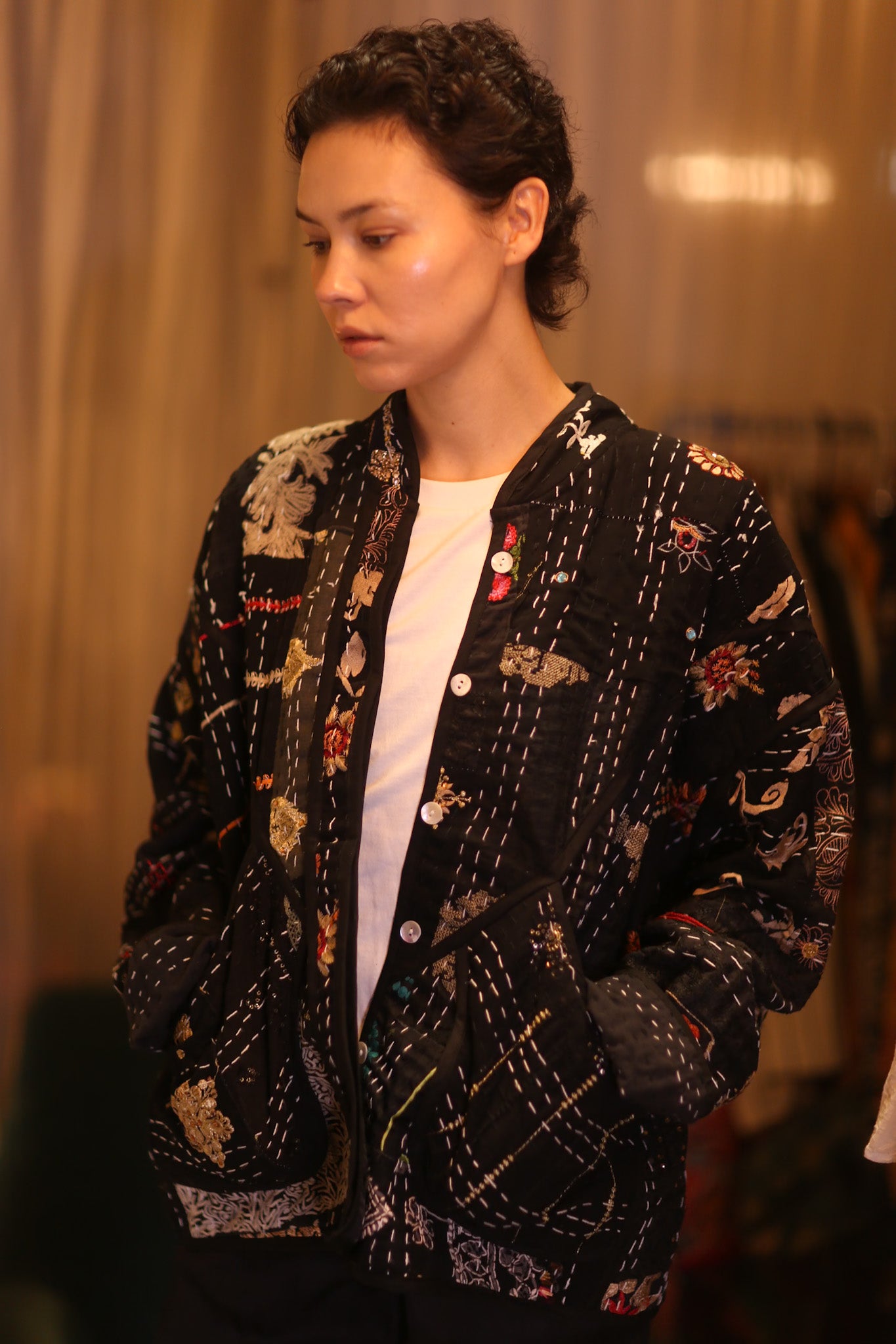 EMBROIDERED KANTHA JACKET JYPEACE
