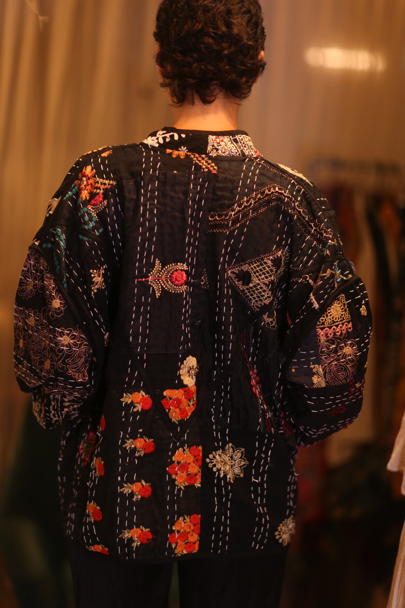 EMBROIDERED KANTHA JACKET JYPEACE